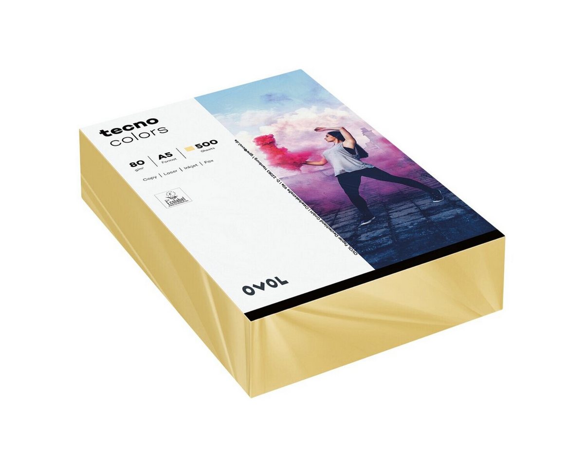 Thumbnail - Inapa tecno Druckerpapier Rainbow, Pastellfarben, Format DIN A5, 80 g/m²