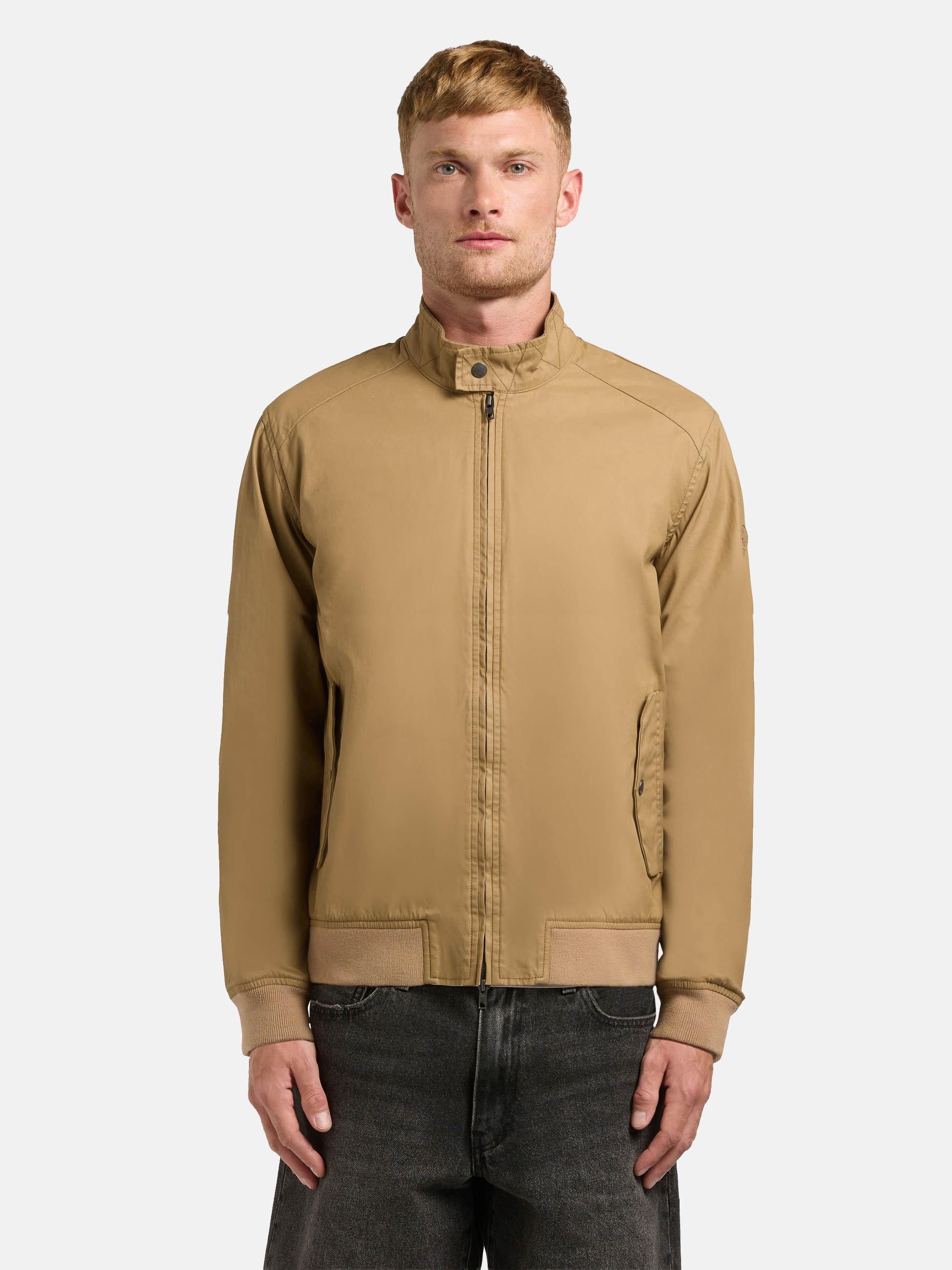 khujo Bomberjacke Nabo moderne Herren Fliegerjacke mit Cord am Kragen