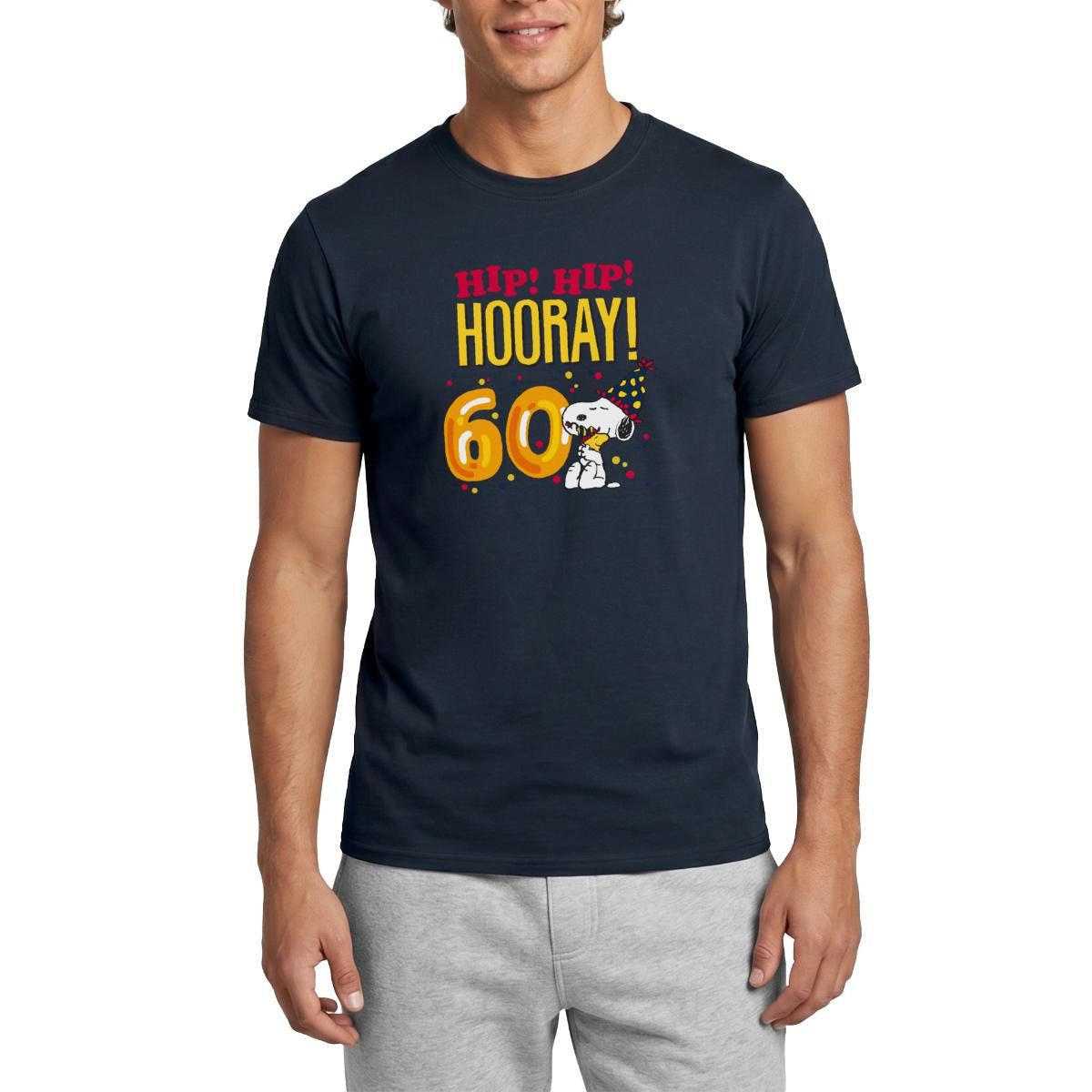 Spreadshirt T-Shirt Peanuts 60 Jahre Geburtstagsdesign Mit Spruch Männer T-Shirt (1-tlg)