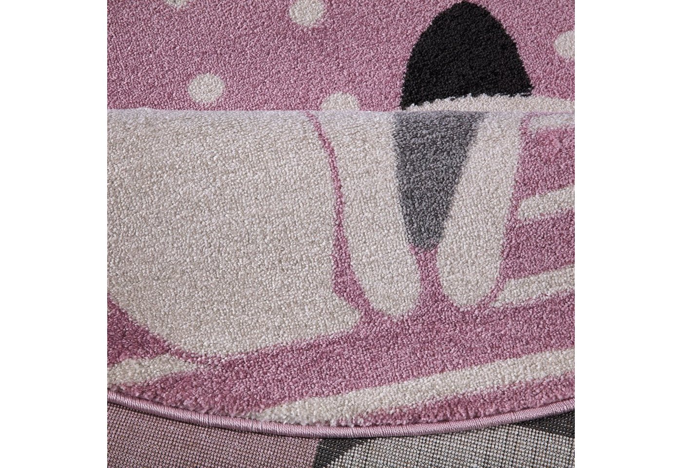 Kinderteppich »Candy 158«, Festival, rund, Höhe 11 mm, Motiv Katze-kaufen