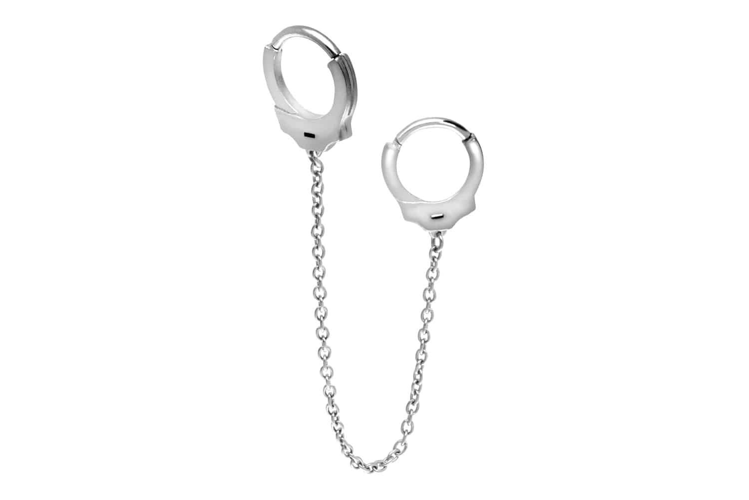 Nasenpiercing Chirurgenstahl Segmentring Clicker HANDSCHELLEN