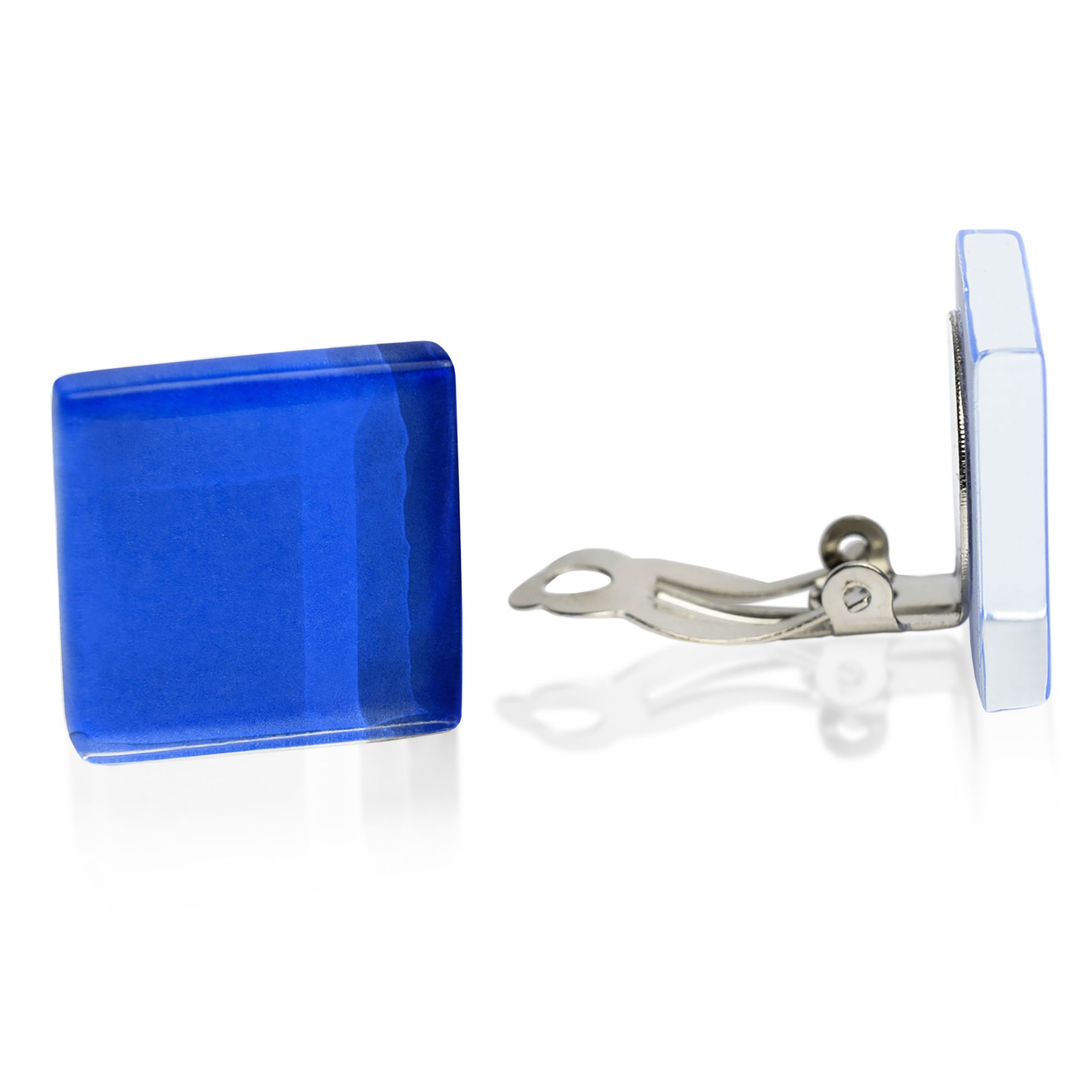 ALEXASCHA Paar Ohrclips Statement Clip Ohrringe ohne Ohrlöcher • Glas Clips günstig online kaufen