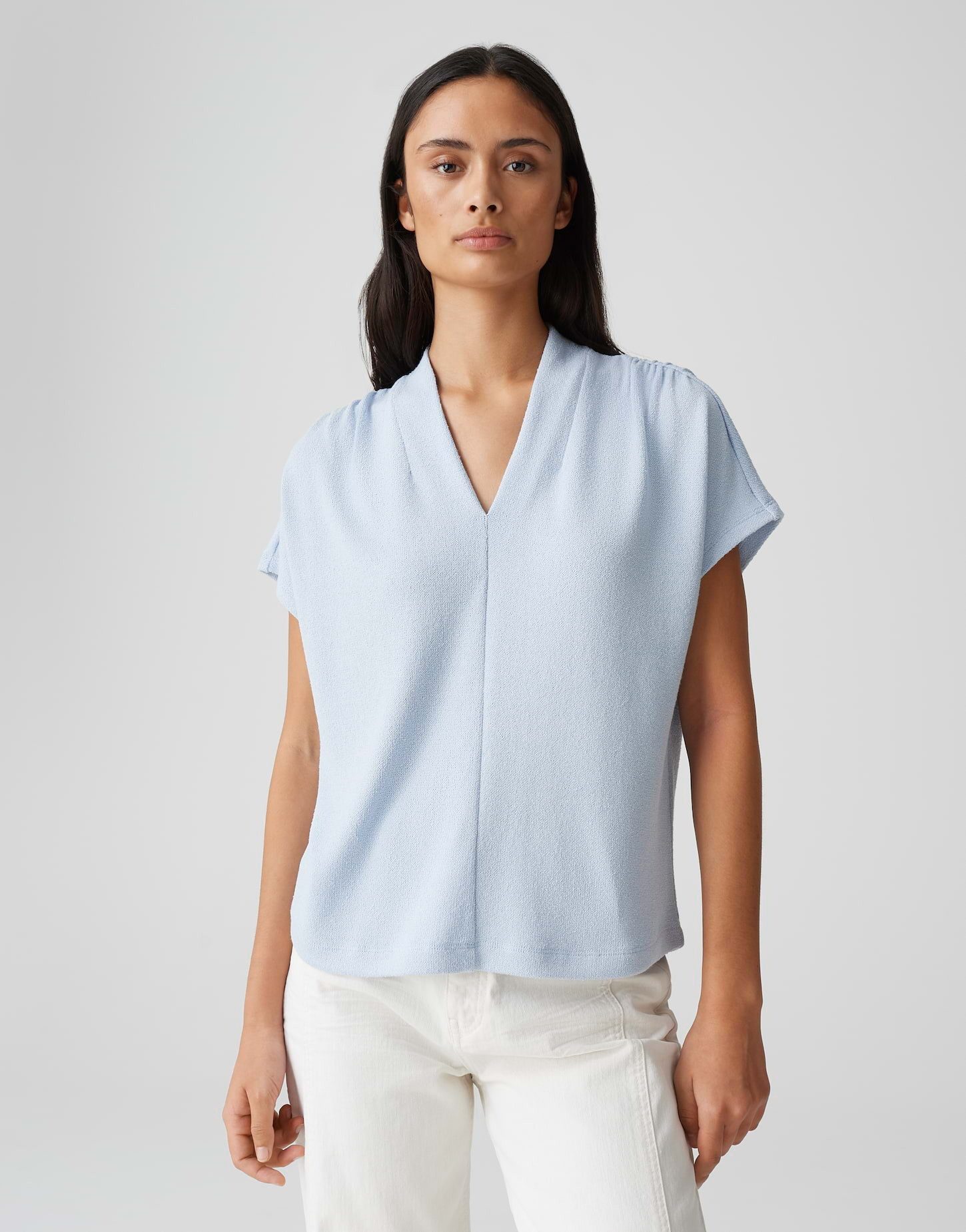OPUS Shirttop SOFRANKA Regular mit drapierter Schulter