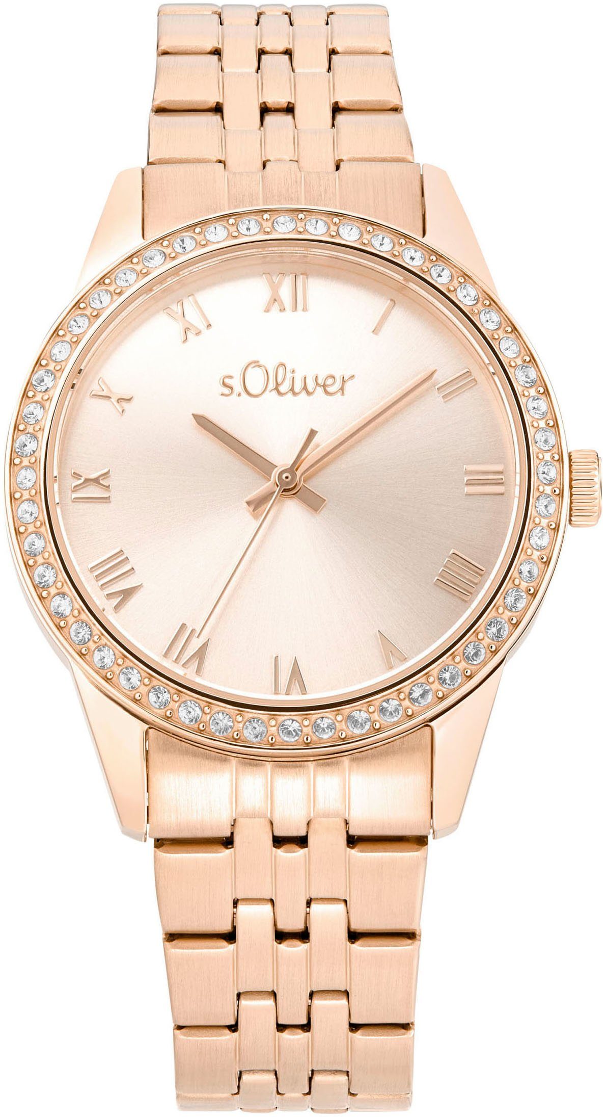 s.Oliver Quarzuhr 2035435, Armbanduhr, Damenuhr, analog, günstig online kaufen
