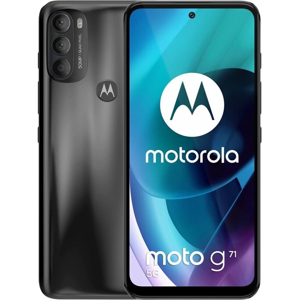 5G Smartphone GB - 128 Speicherplatz) Smartphone iron GB Moto / Motorola 128 6 Zoll, GB G71 (6,4 XT2169-1 black -