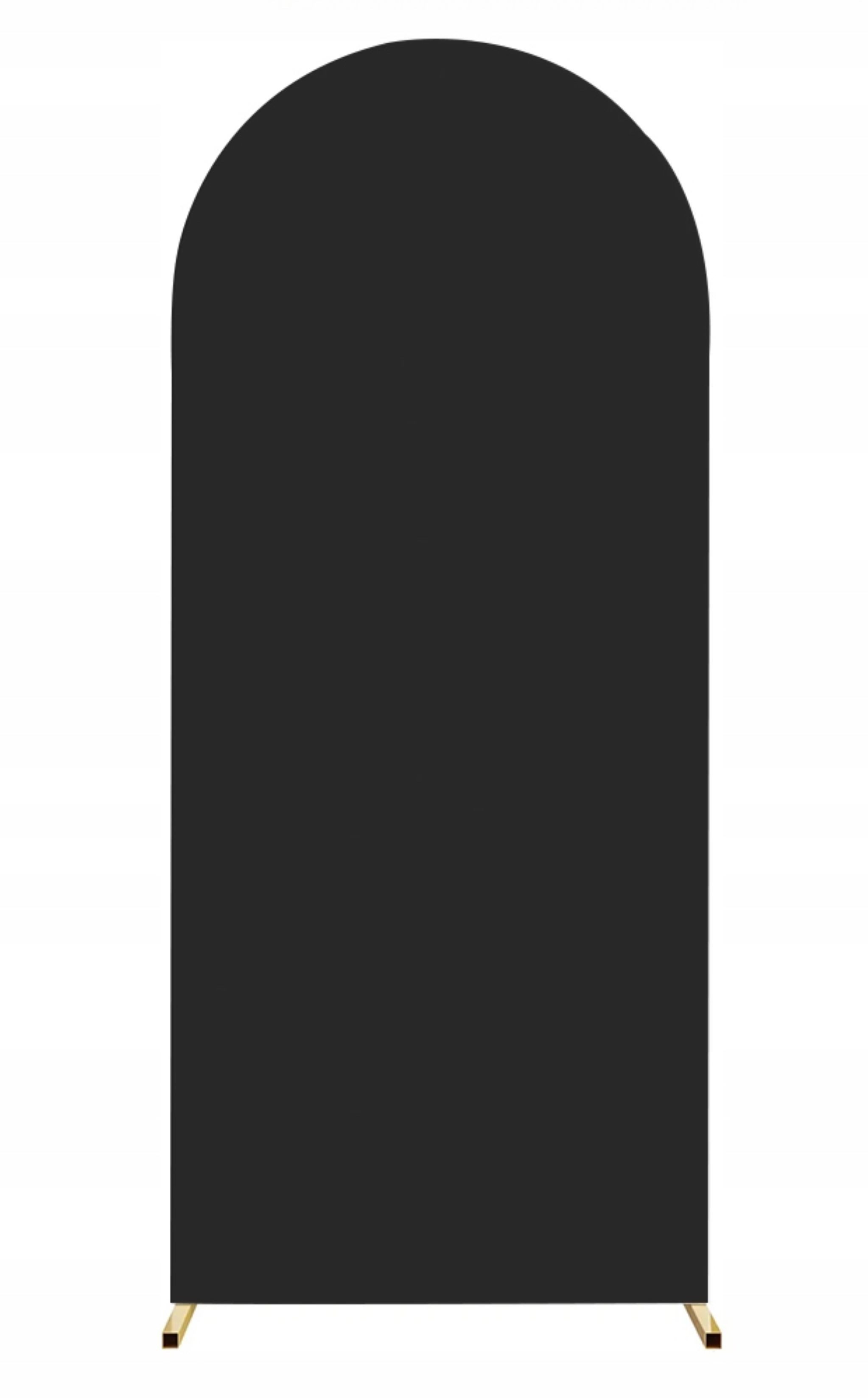 Festivalartikel Накидки-Set Schwarze Husse für Hochzeitsbogen 100x200cm – Elegante Deko für Feiern