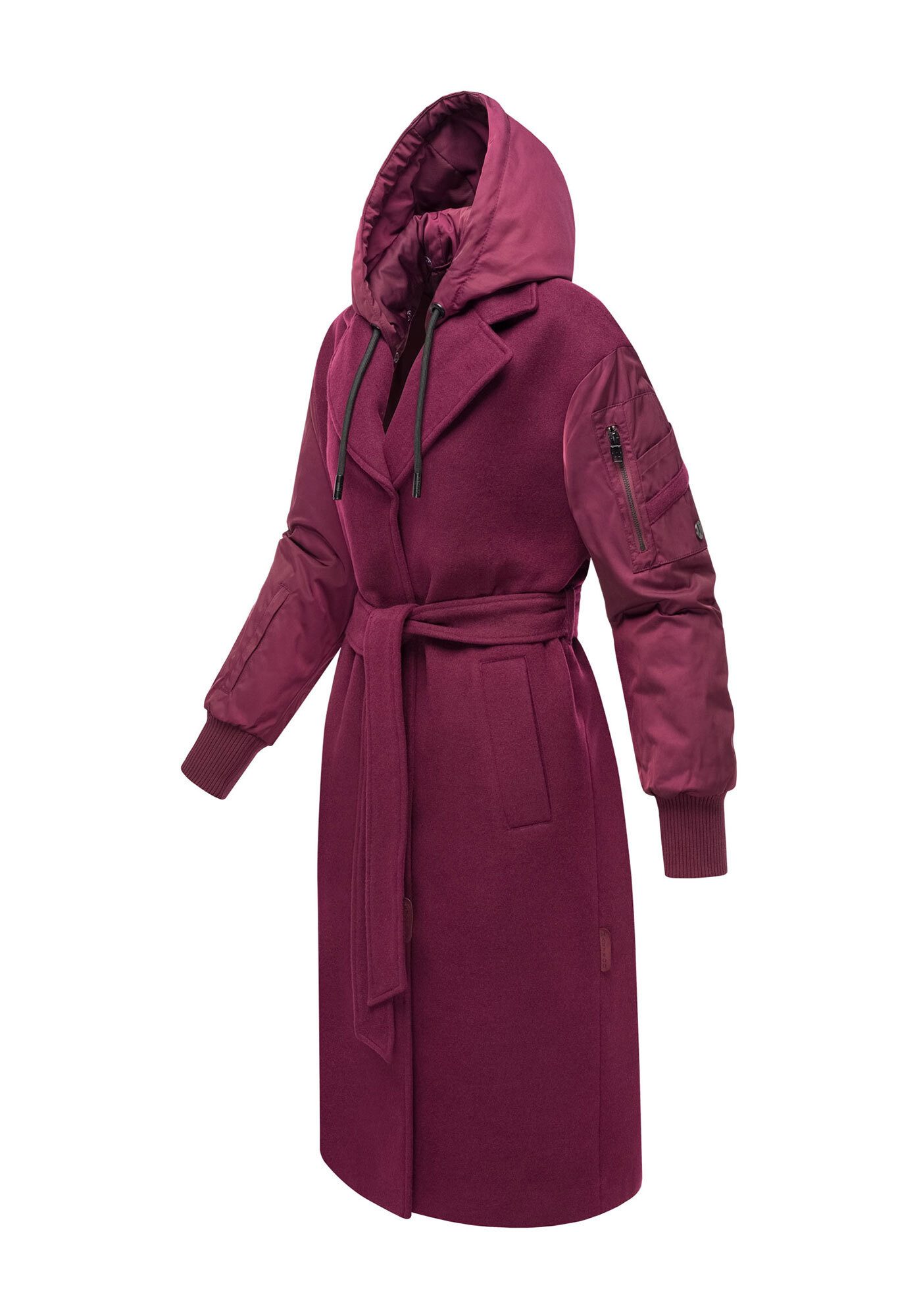 Marikoo Winterjacke Tjadee Langer Wickelmantel
