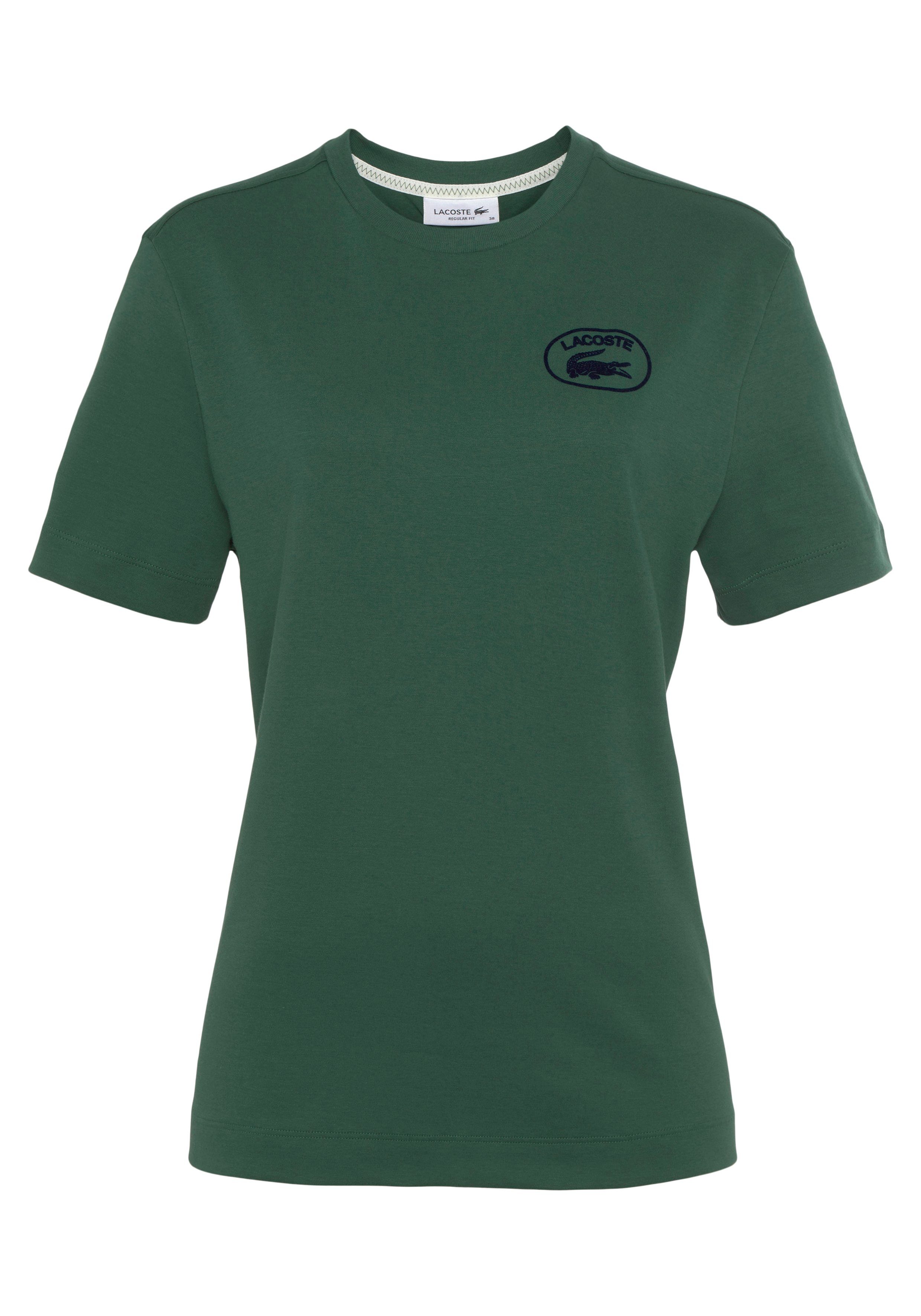 Lacoste T-Shirt »Damen LACOSTE T-Shirt aus Bio-Baumwolle« (1-tlg) mit  typischem Marken-Logo auf der Brust online kaufen | OTTO