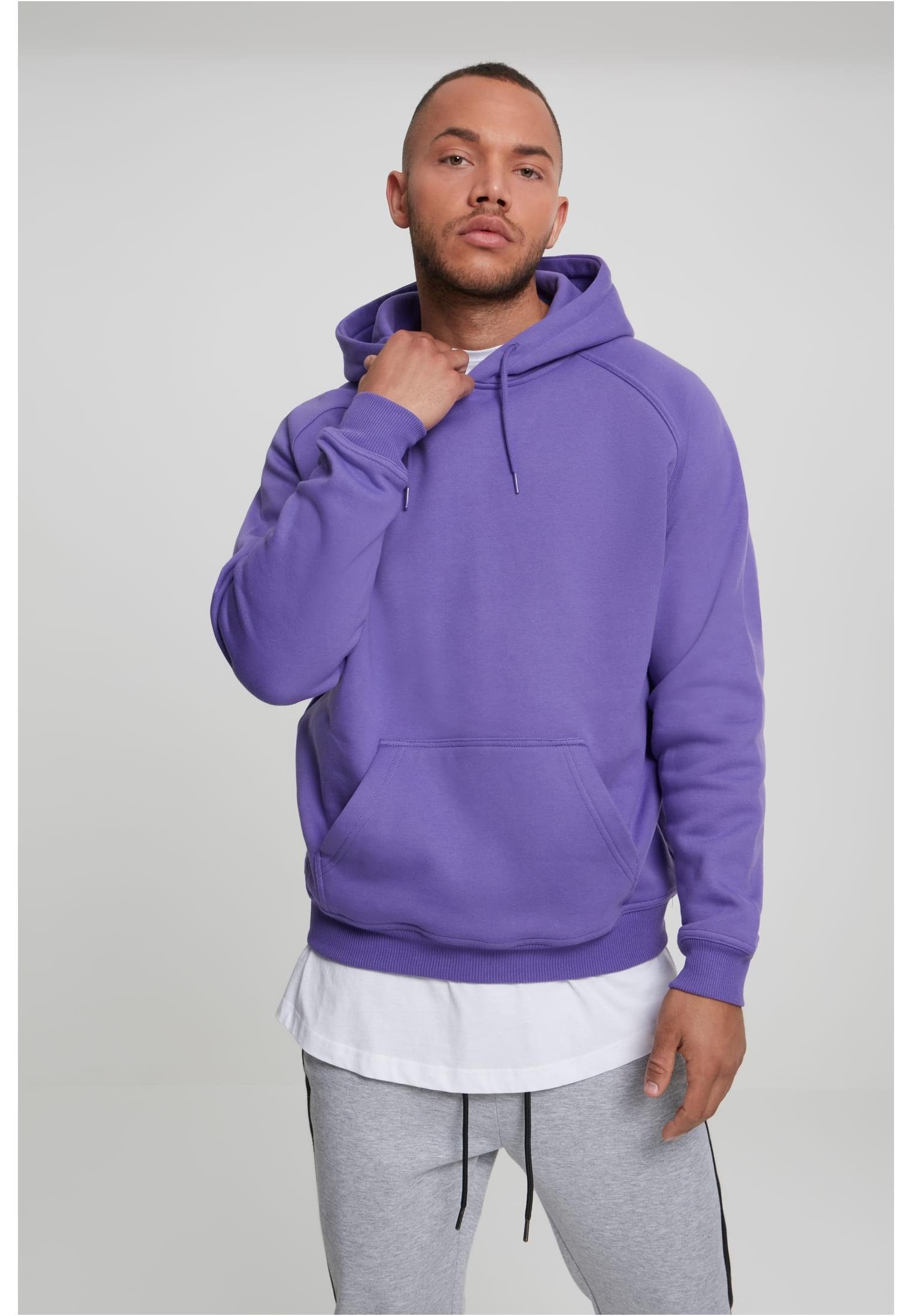 (1-tlg) Sweater ultraviolet Herren Hoody URBAN Blank CLASSICS
