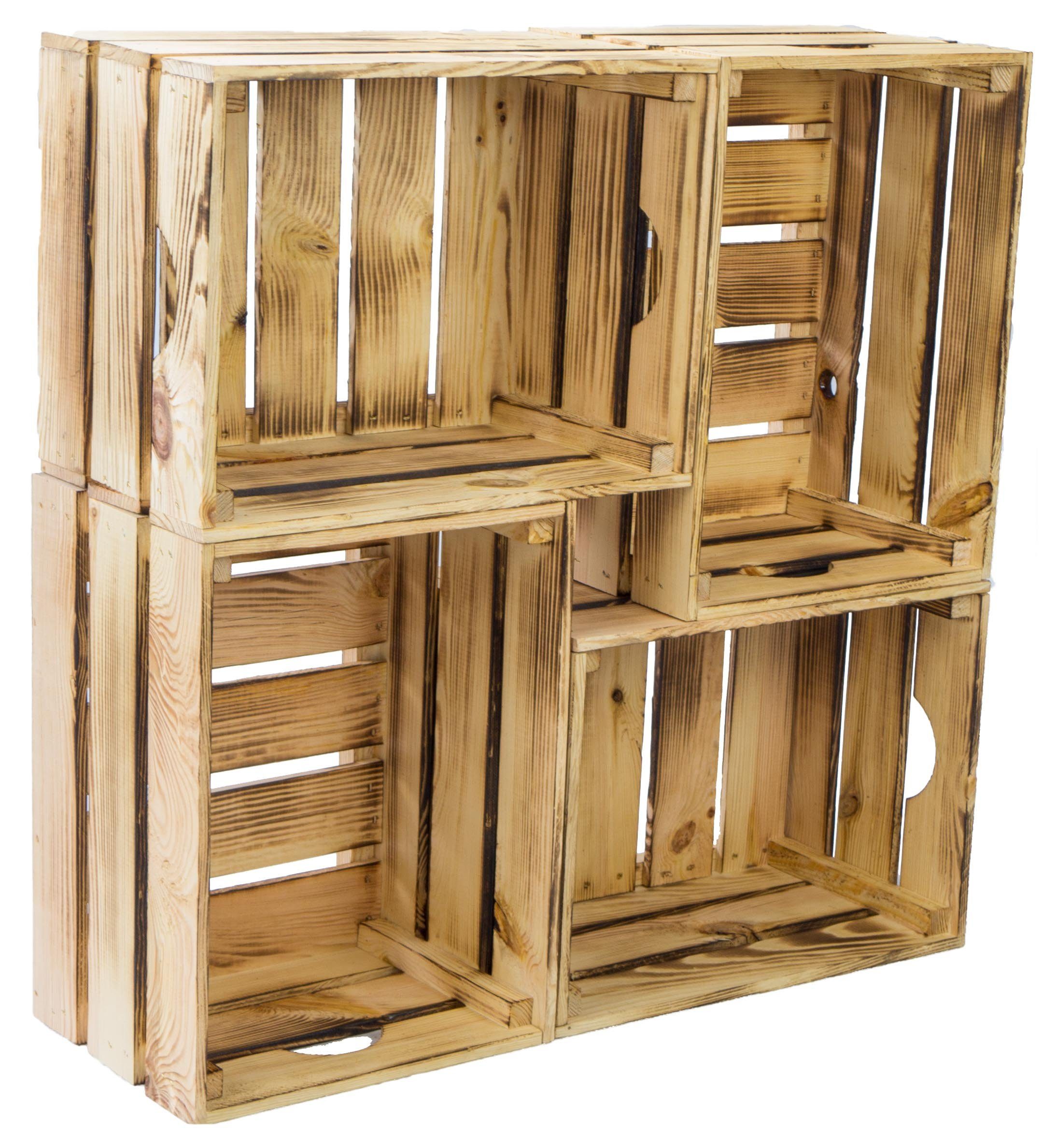 Kistenkolli Altes Land Allzweckkiste 4er set Gemüsekiste Magda geflammt (Spar-Set, 4er Set). € 44,90