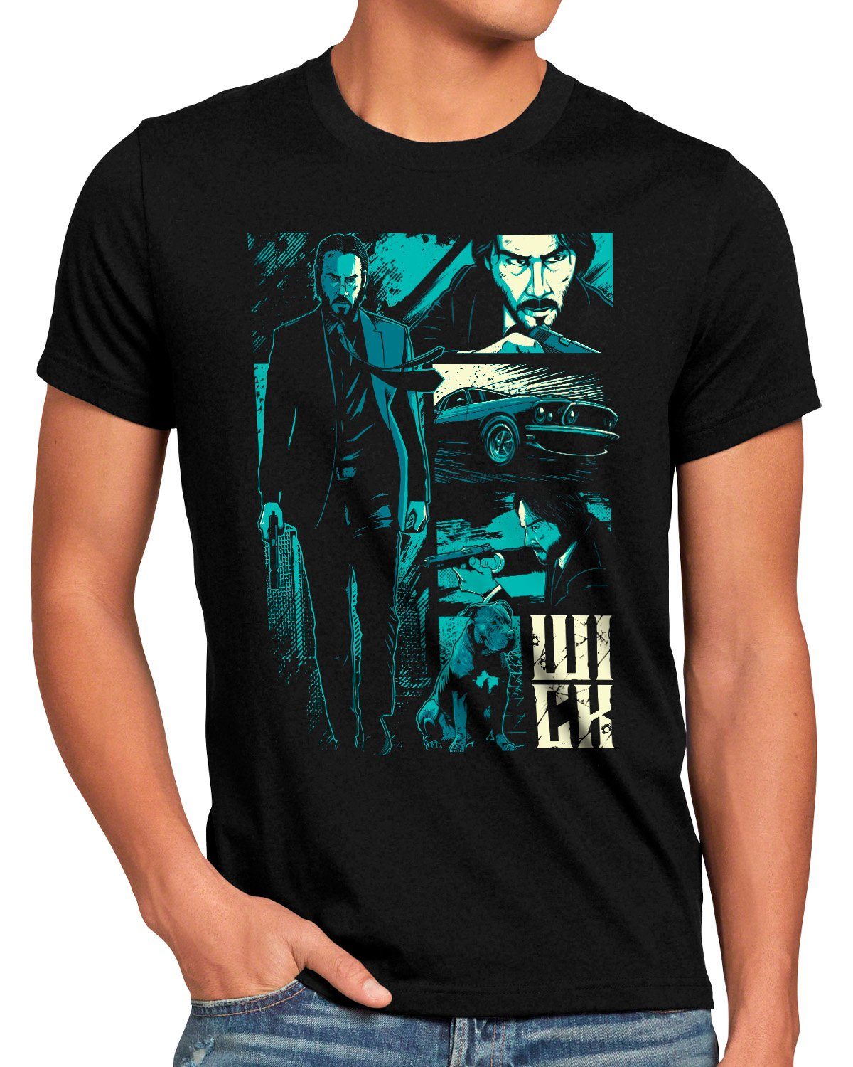 style3 T-Shirt Get Him john wick keanu reeves 2 3 4 5 6 blu-ray dvd günstig online kaufen