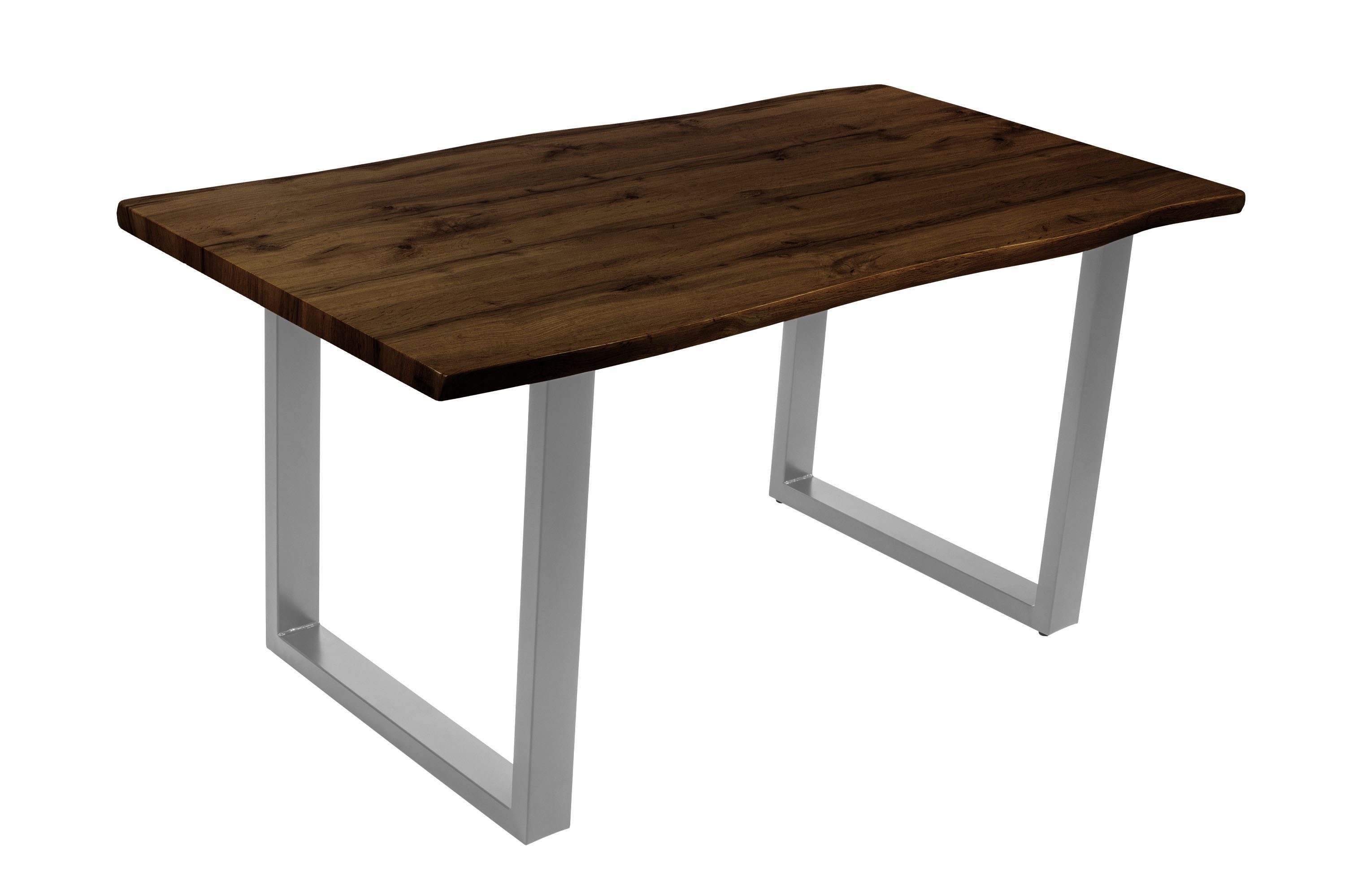 Loreno® Esstisch Josy, Nussbaumholz, Baumkante, MDF-Platte, günstig online kaufen