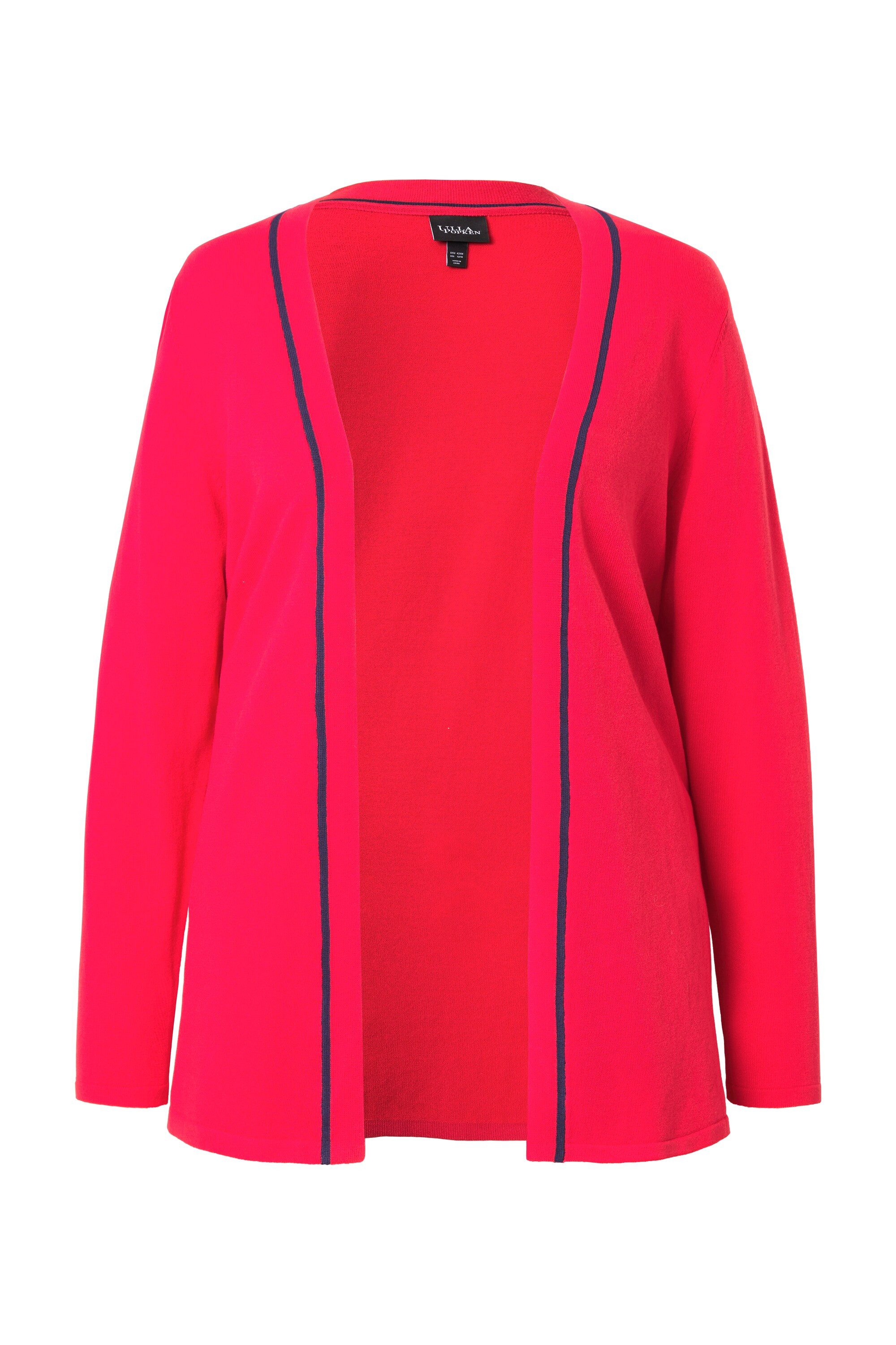 Ulla Popken Strickjacke Strickjacke Schalkragen Langarm günstig online kaufen