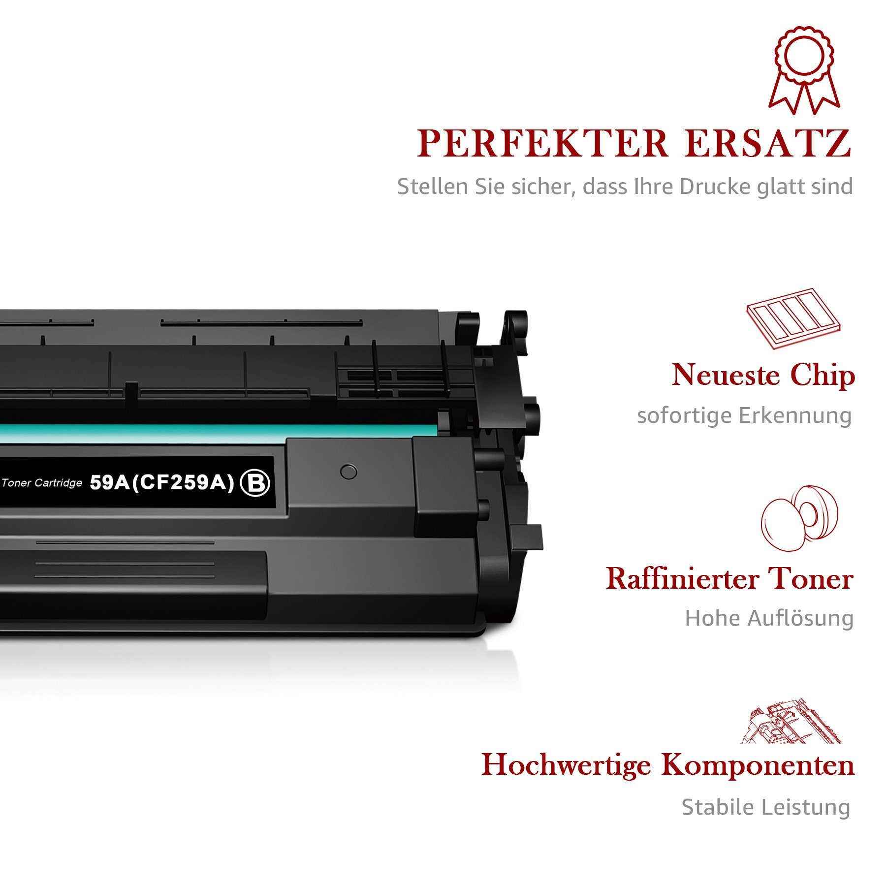 CF259X 59A CF259A 59X (1-St) Kingdom Laserjet Tonerpatrone HP für Toner 1-St Pro,