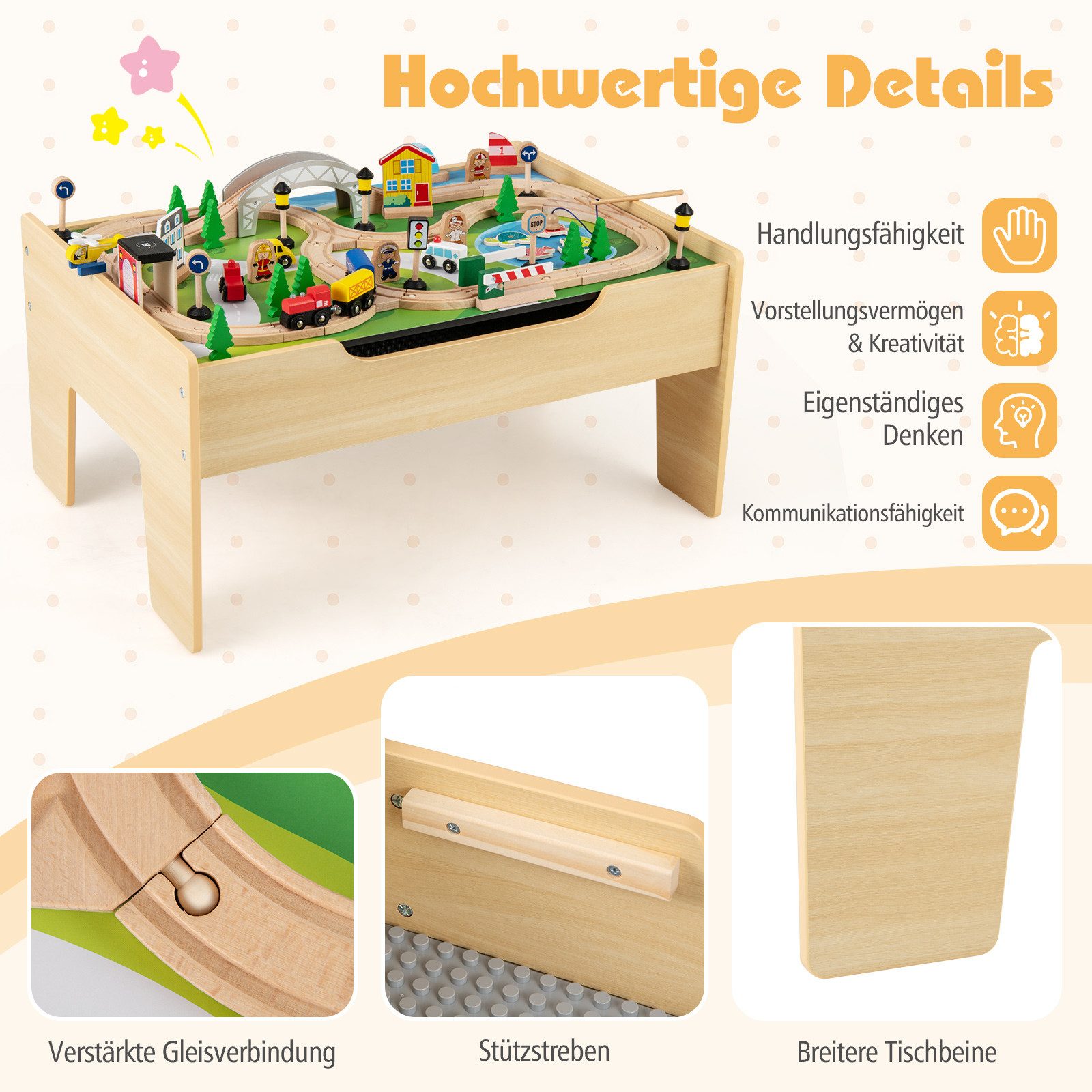 COSTWAY Kindertisch (Set, 78-St), 5 in günstig online kaufen