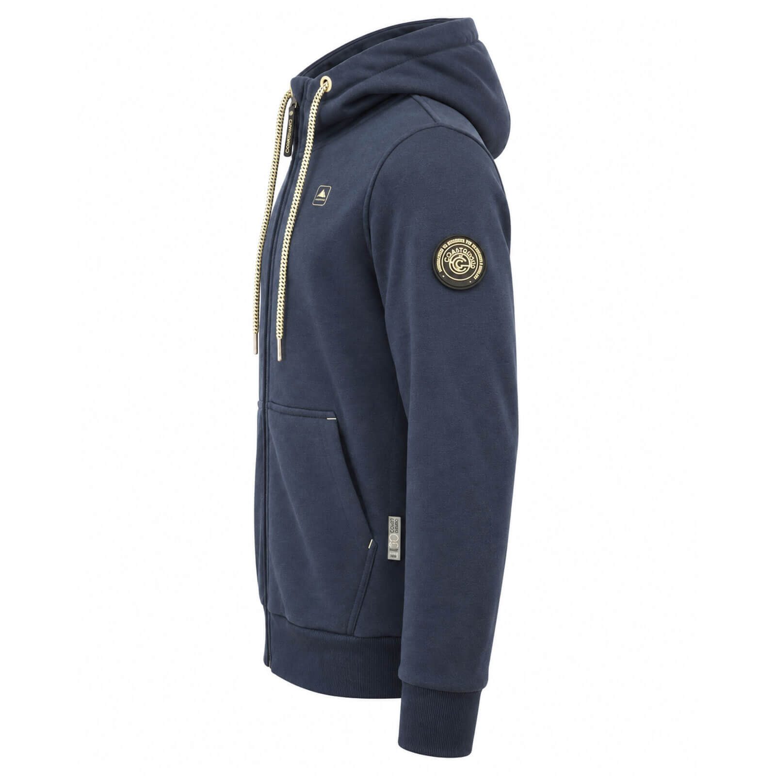 Coastguard Kapuzensweatjacke Herren Sweatjacke mit Kapuze - Hoodie Kapuzenjacke Freizeitjacke Print auf der Brust und Kapuze, Kängurutaschen, Kapuze mit Kordelz – Bild 5 von 5