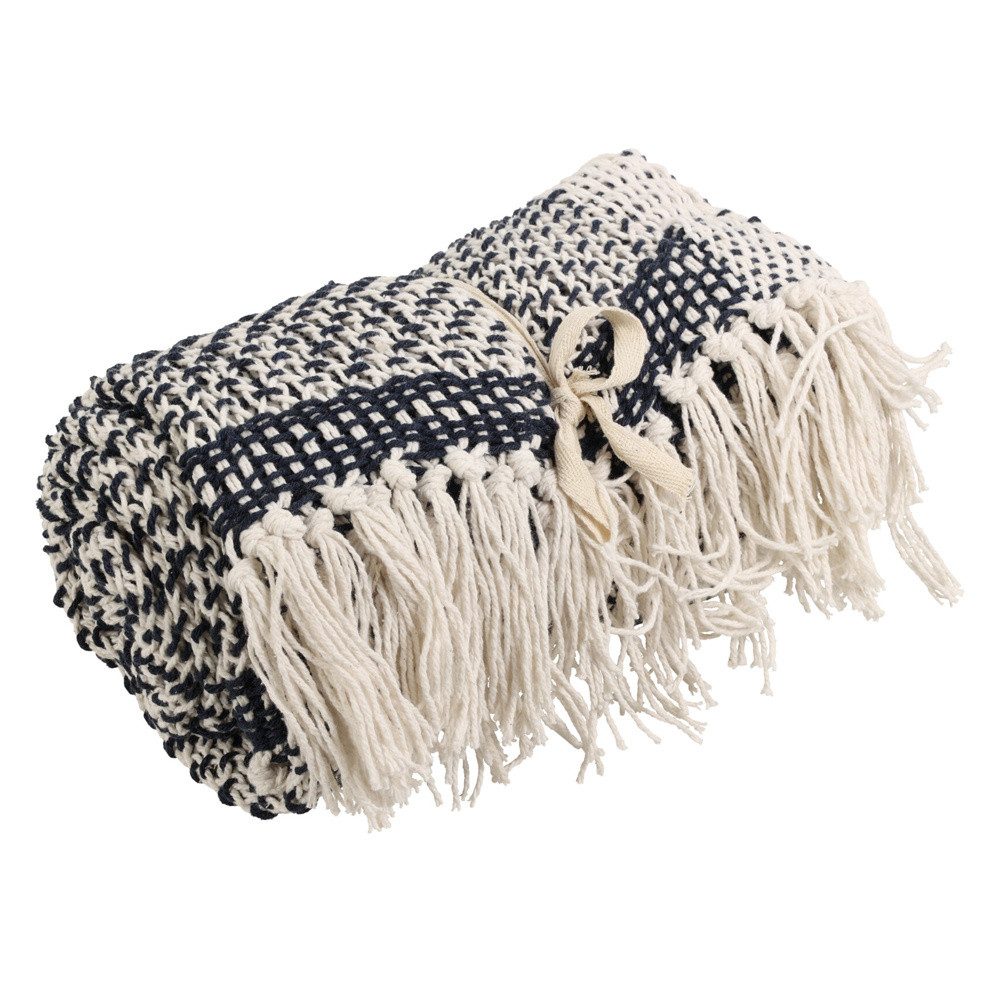 Home & styling collection Tagesdecke Tagesdecke aus Melange-Baumwolle, 130 x 170 cm