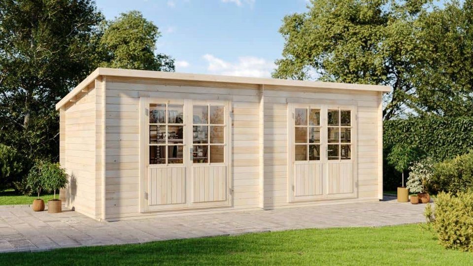Alpholz Gartenhaus »Gartenhaus Maria Twin«, BxT: 601,00×275,00 cm