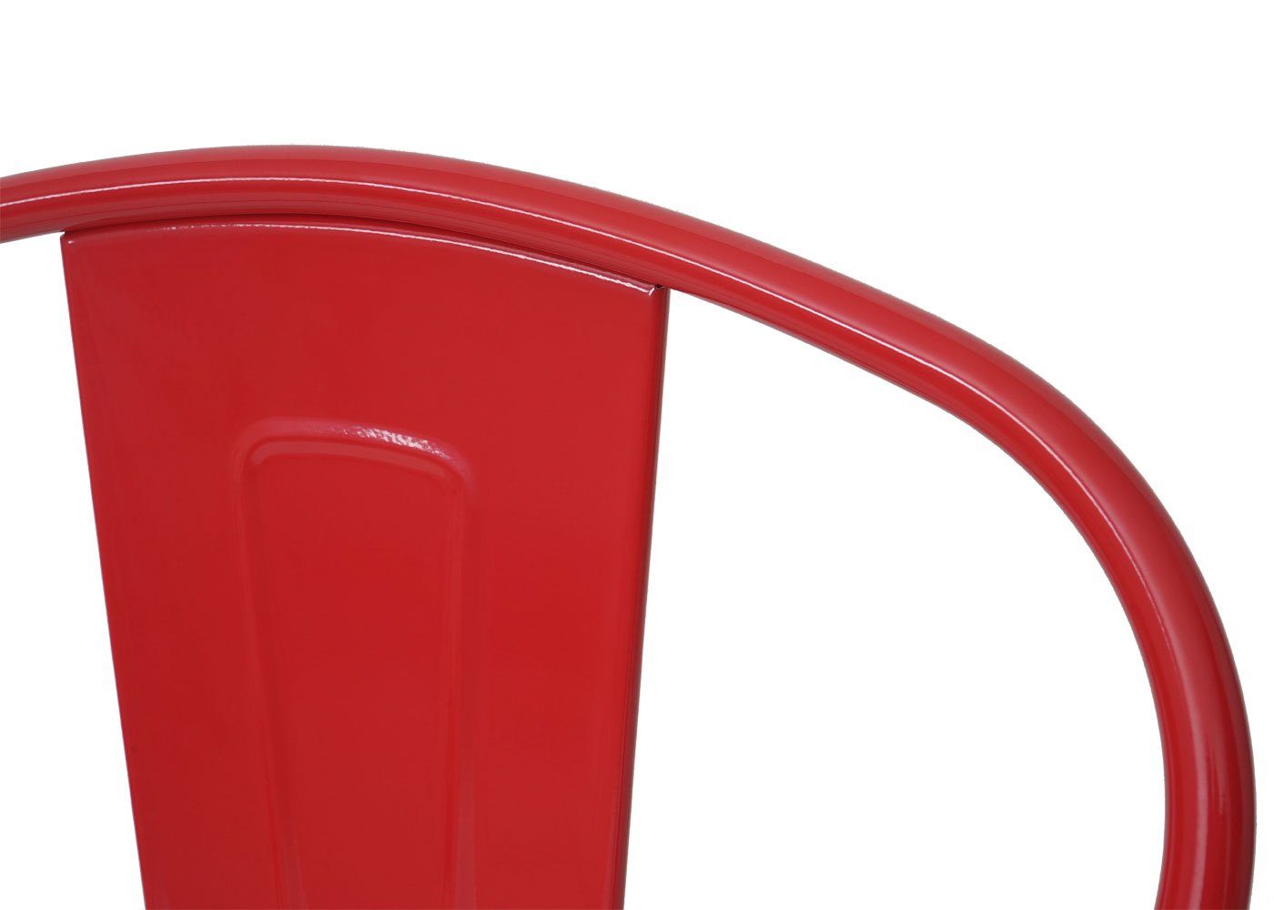 MCW Stapelstuhl rot | | kg rot rot Maximale Gummifüße, MCW-A73-S, Belastbarkeit: Stapelbar, 120 Bodenschonende