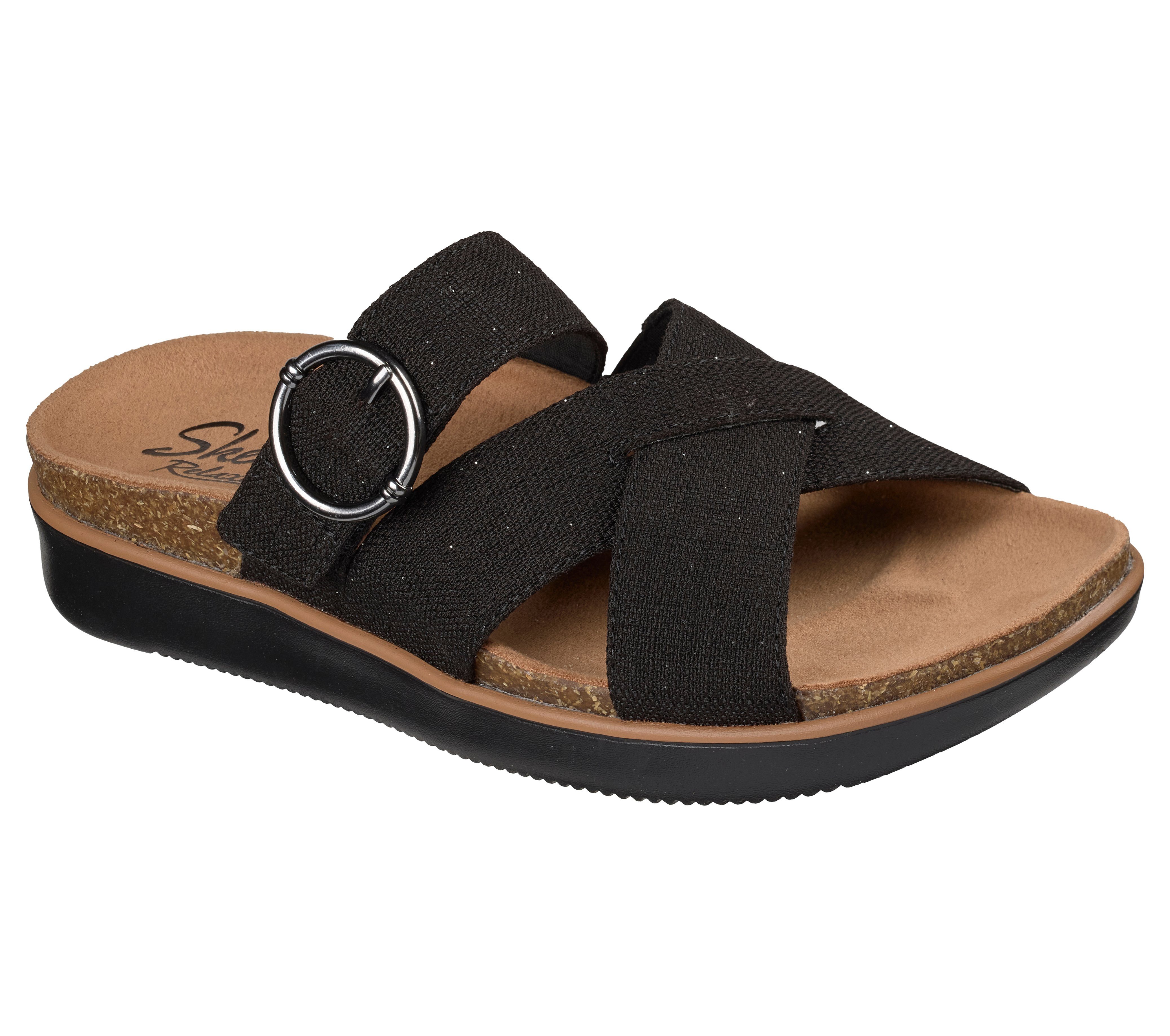 Skechers LIFTED COMFORT- Pantolette Sommerschuh, Hausschuh, Slides mit Schn günstig online kaufen