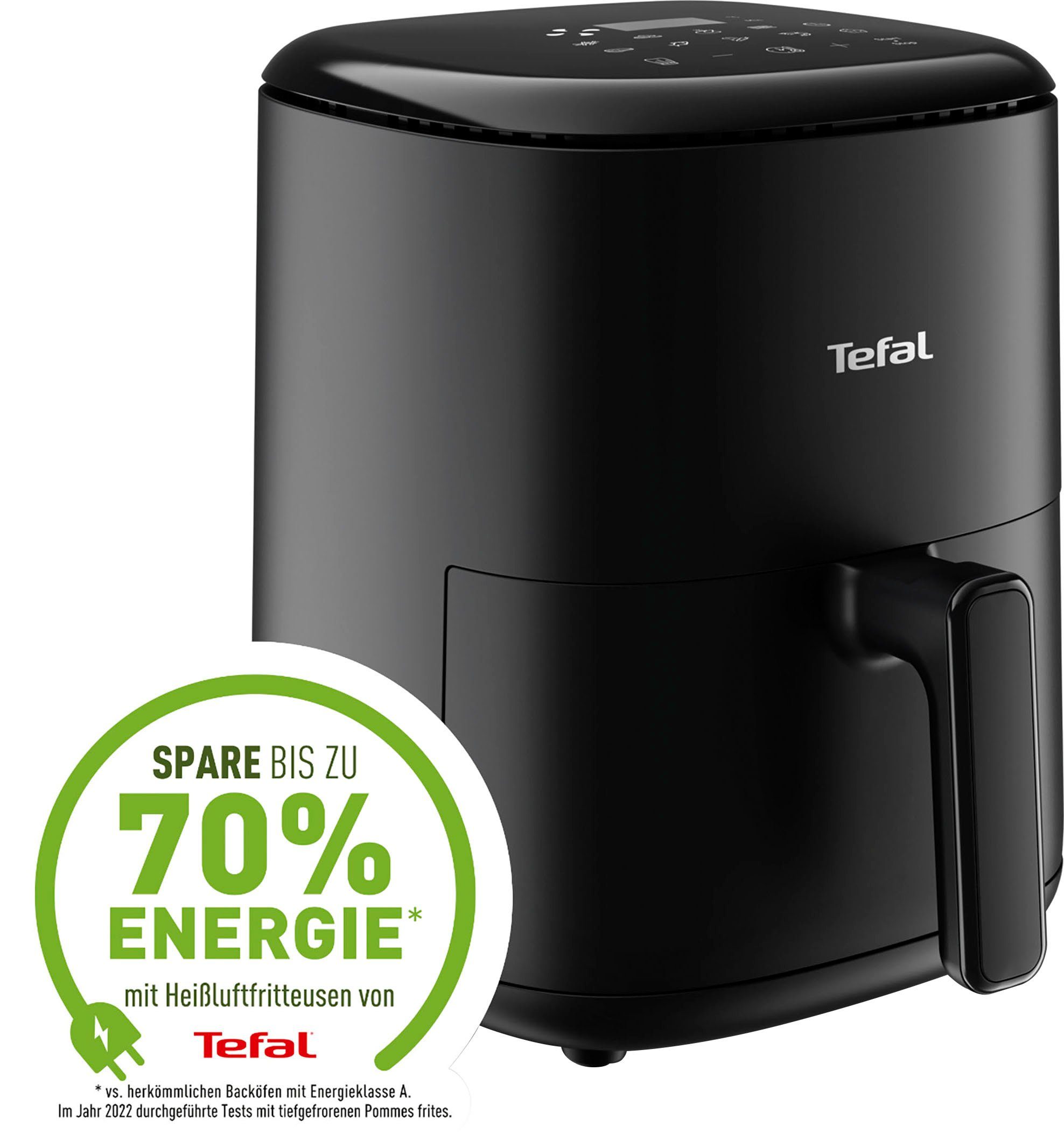 W Compact, Heißluftfritteuse Tefal EY1458 1300 Easy Fry