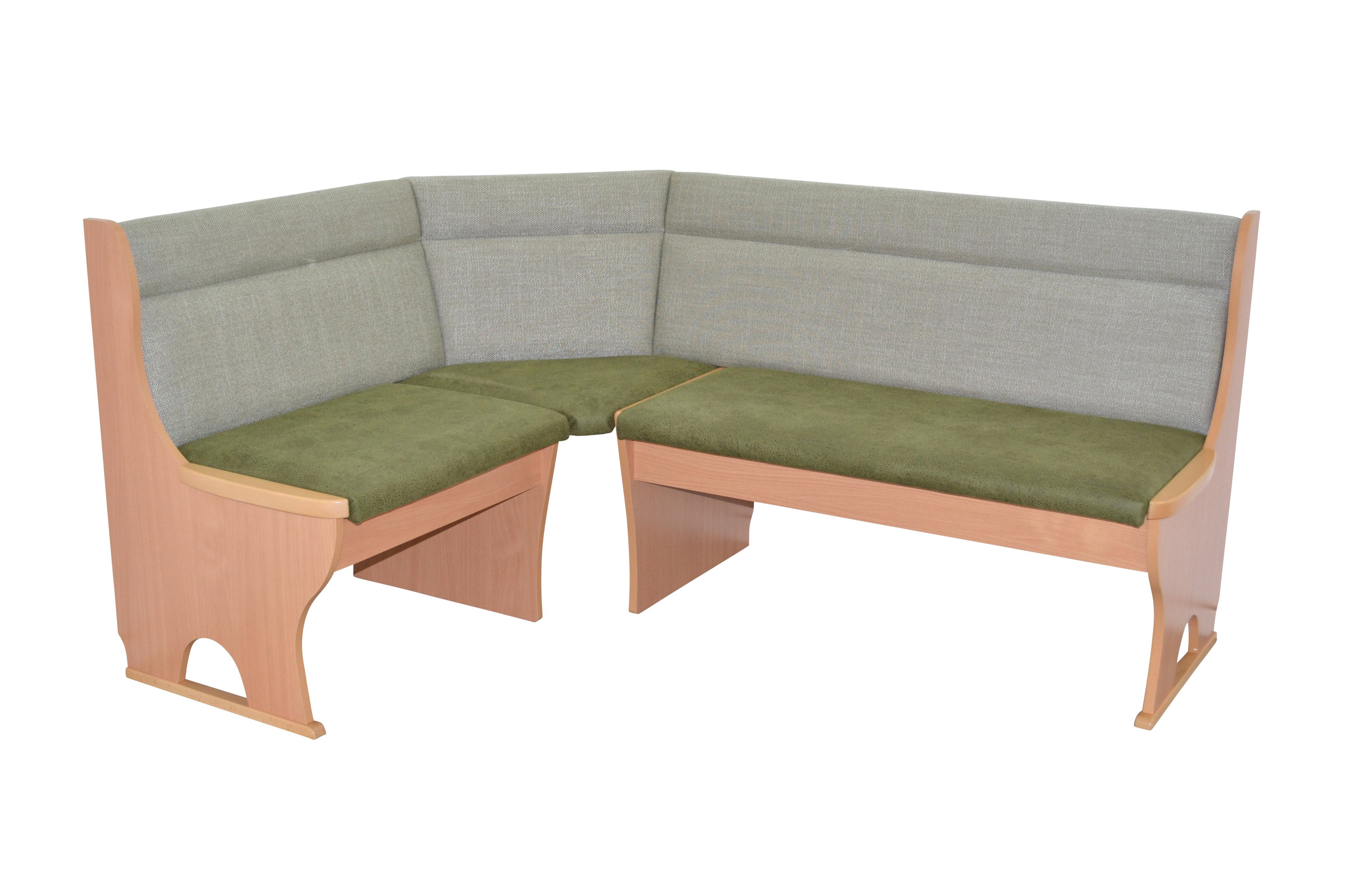 moebel-direkt-online Eckbank Cora II (Stellmaß ca. 125x165 cm, Schenkel rechts/links montierbar)