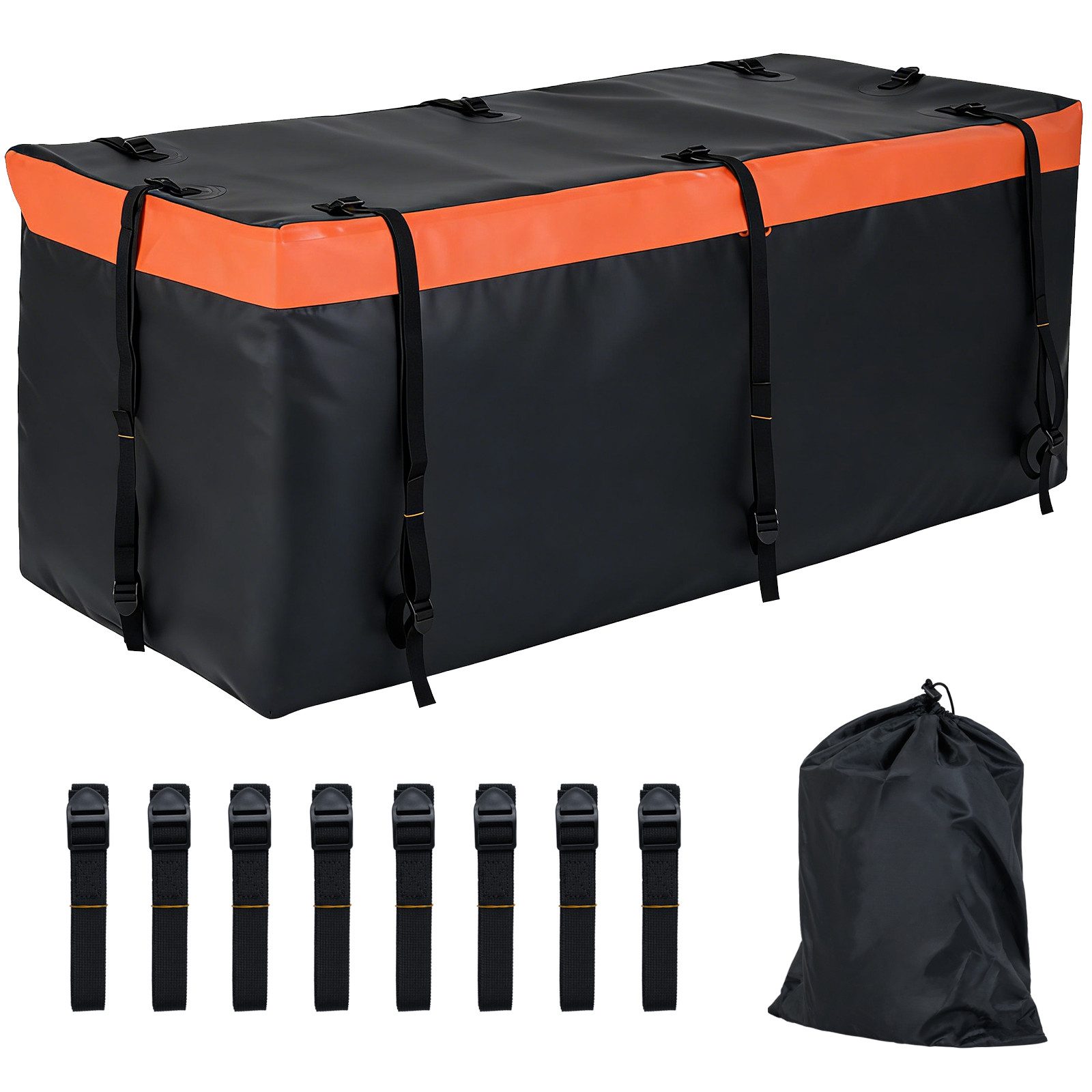 COSTWAY Dachbox, Heckbox für auto, 550 L Auto Hintere Gepäcktasche