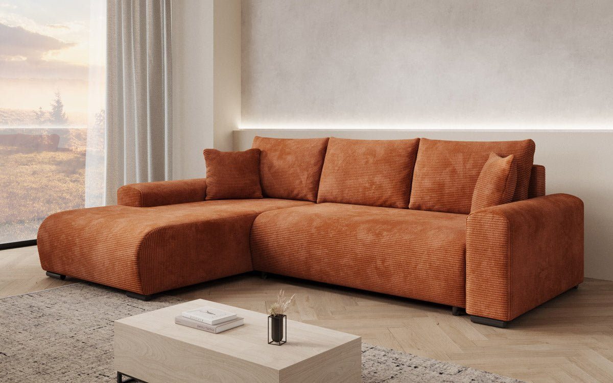 Luxusbetten24 Schlafsofa Designer Sofa Hanna, mit Schlaffunktion und Stauraum