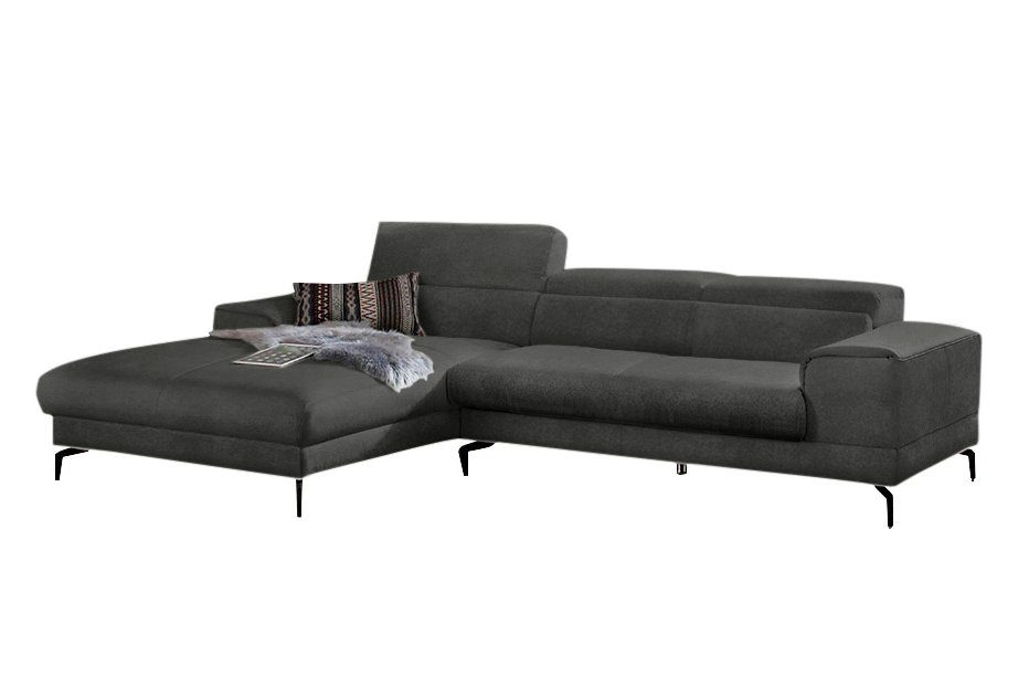 W.SCHILLIG Ecksofa piedroo, Kopfteilverstellung, wahlweise mit Sitztiefenverstellung, Breite 303cm