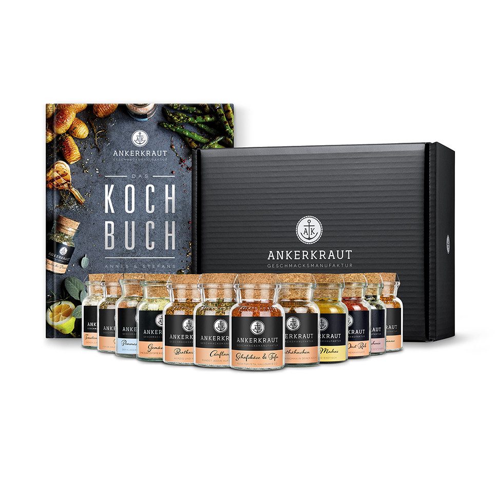 Ankerkraut Gewürz Kochbuch-Set, Ankerkraut Kochbuch-Set - Gewürzmischung Kochen