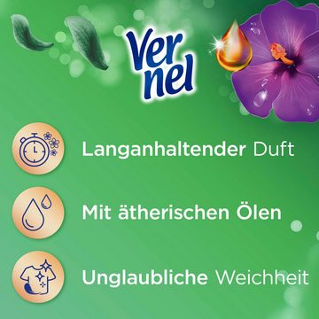 Vernel Aromatherapie Faszinierender Dschungel & Traumhafte Lotusblüte 2x 37WL Weichspüler (Doppelpack, [2-St. (74 WL) mit ätherischen Ölen)