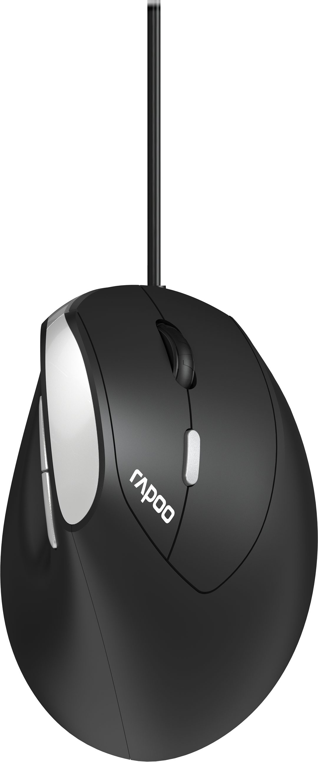 Rapoo EV200 - Kabelgebundene Ergonomische Maus, Präzise & Komfortable Maus (kabelgebunden, 5 programmierbare Tasten für mehr Funktionalität)