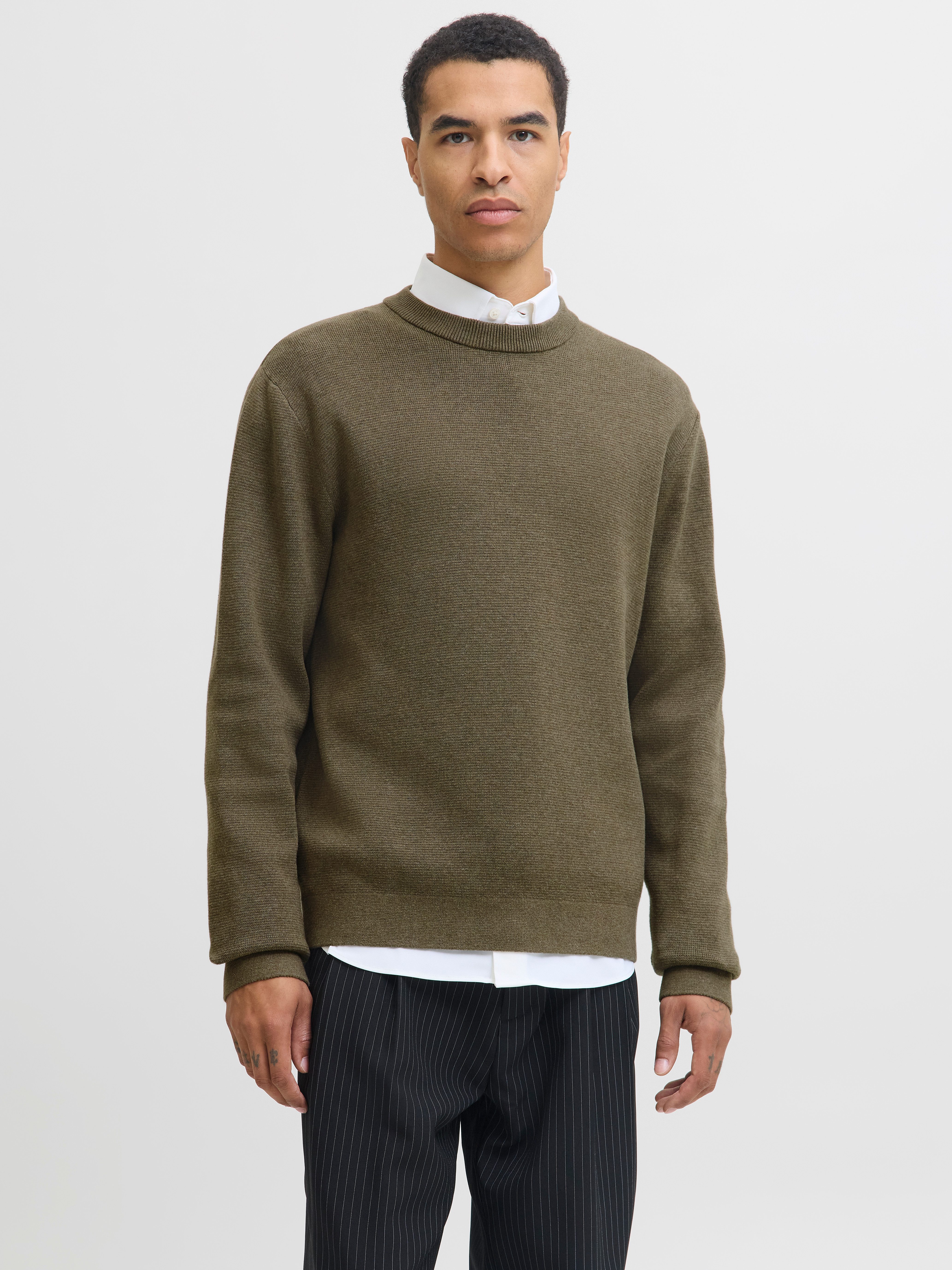 Jack & Jones Strickpullover JPRBLAMILANO STITCH KNIT CREW NECK SN günstig online kaufen