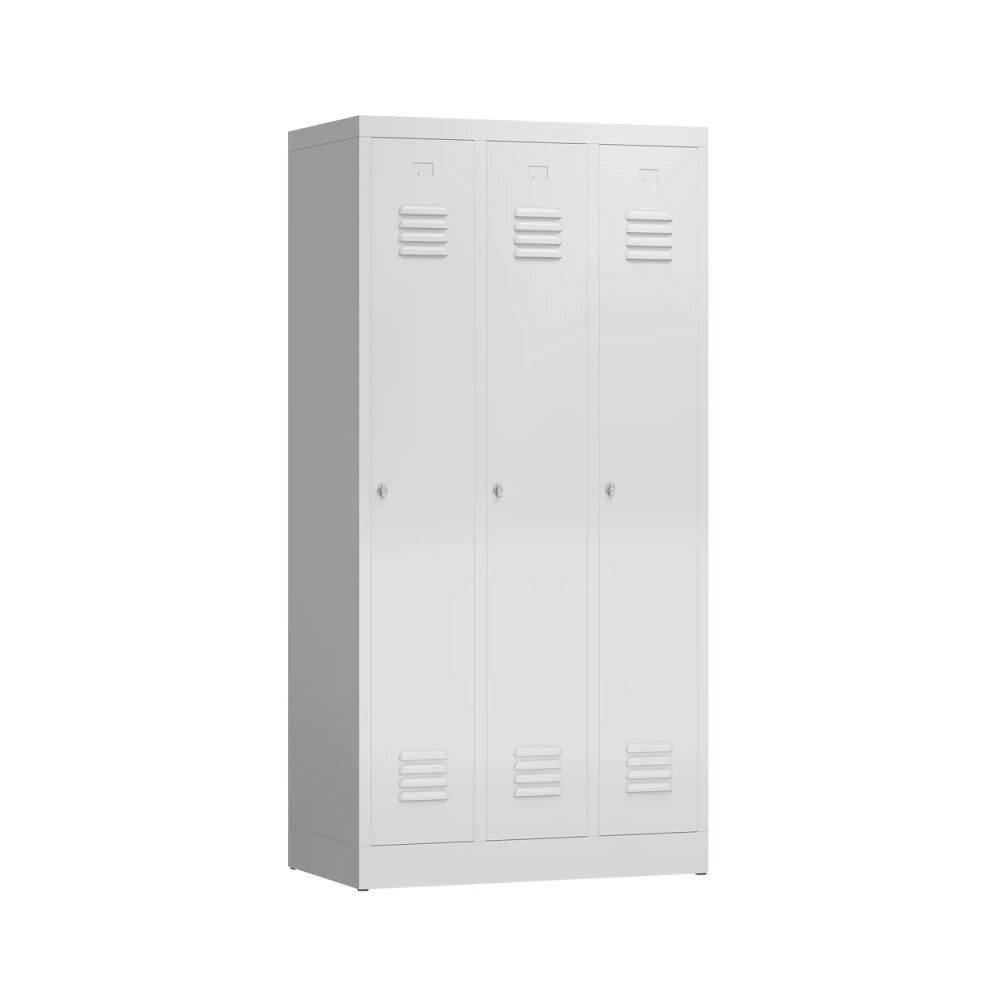 möbel-direkt.de Garderobenschrank Garderobenschrank Metallspind ClassiX Basic (Komplett Set, 1-St., 1 Schrank) Komplett montiert und verschweißt