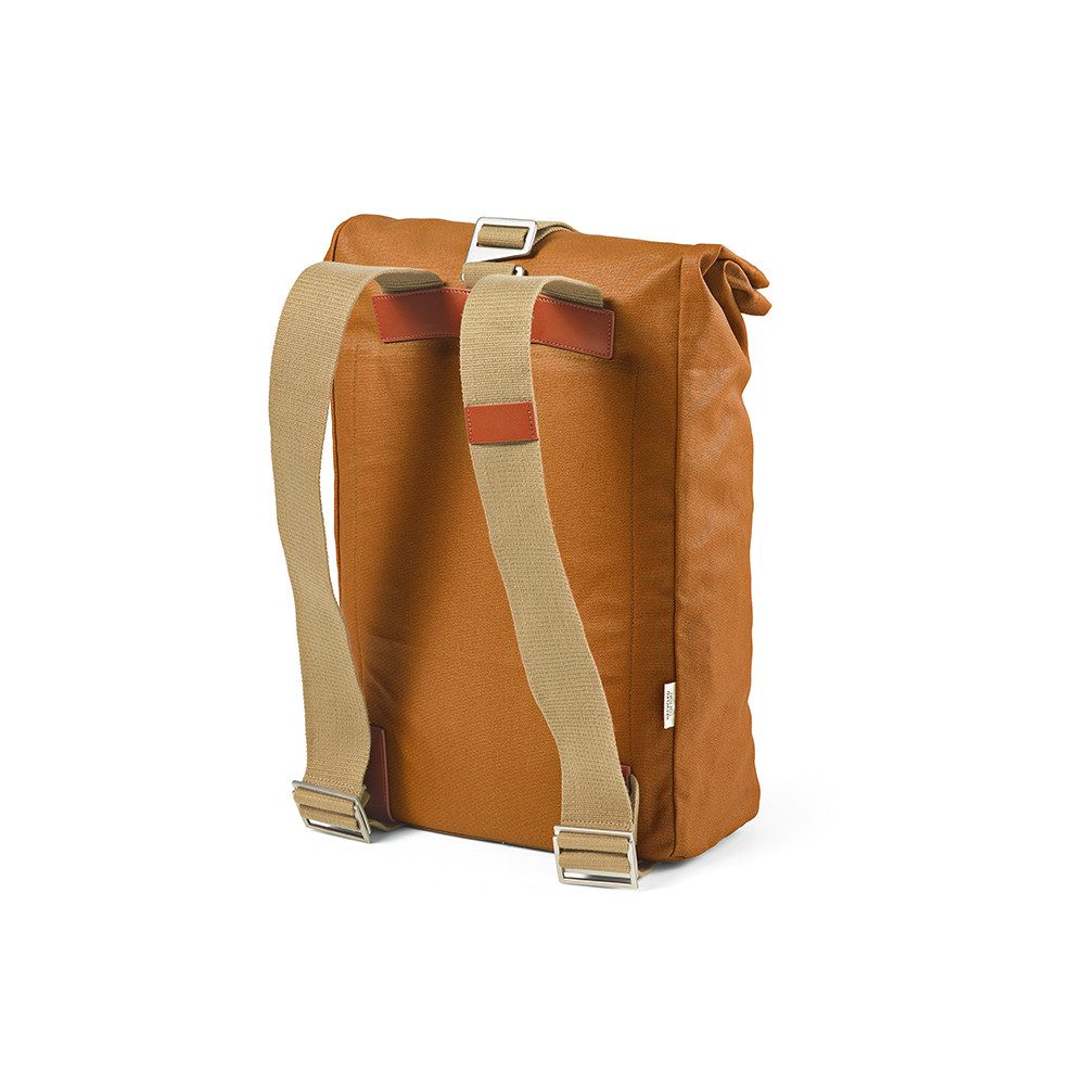CABBEL Rucksack Rucksack 23L Laptop 17 Zoll wasserdicht rPET Trolley nachhaltig robust (Rucksack, 1-tlg., Einzelartikel), Kamel, recyceltes Polyester, gepolstert, ergonomisch, Schulterriemen