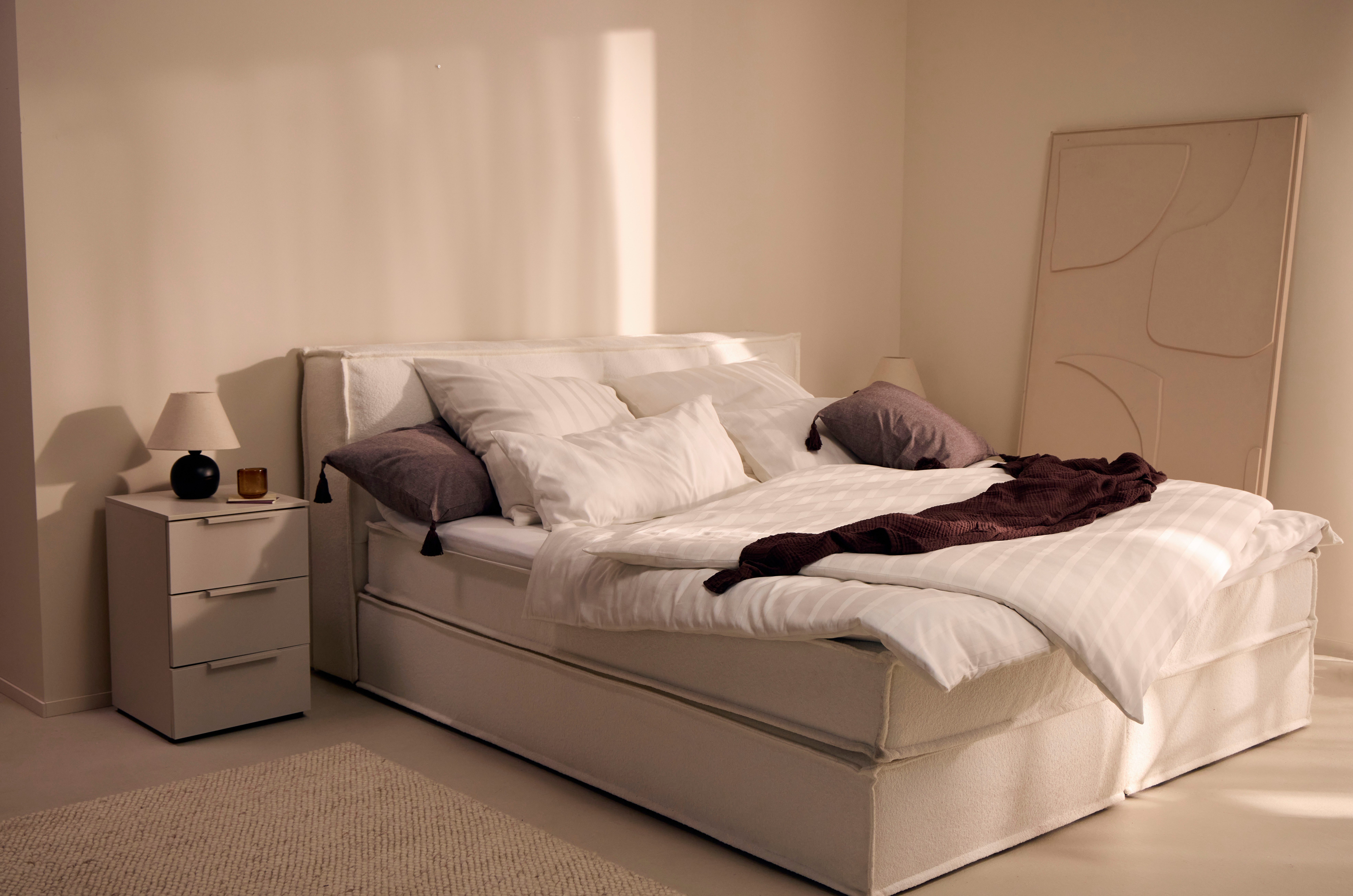 LeGer Home by Lena Gercke Bettwäsche Leonore, Mako-Satin, 2 teilig, Mako-Satin Streifen aus 100% Baumwolle, Größe ab 135x200 cm – Bild 5 von 5