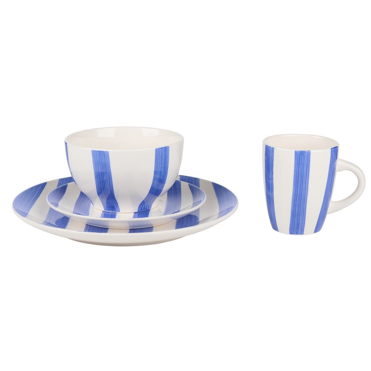 Alpina Frühstücks-Geschirrset Alpina Geschirr 16-teilig, Tonware