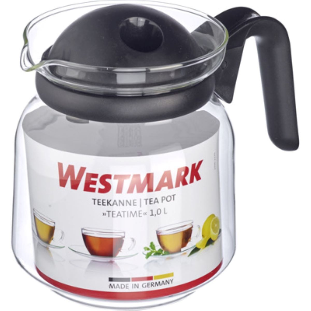 WESTMARK Teekanne Westmark Teekanne Teatime Glas, 1,0 Liter, 1 l, (1-St)