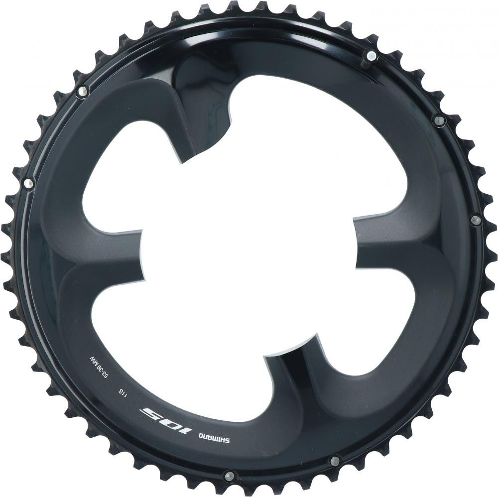 Kettenschaltung SHIMANO Kettenblatt 105 FC-R7000 53 Zähne Schwarz - Präzise Schaltperf