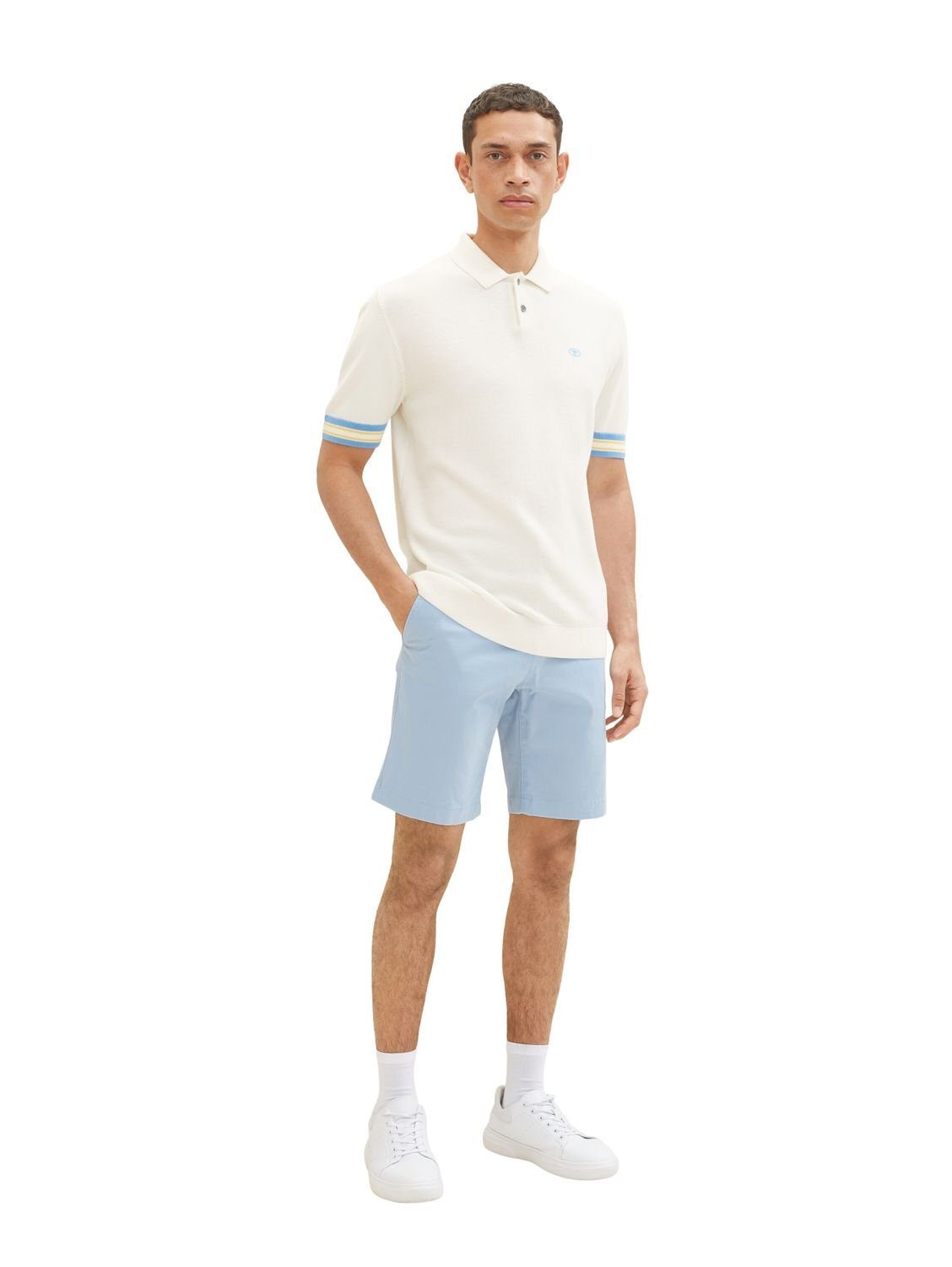 TOM TAILOR Shorts SLIM SOFT CHINO mit Stretch Soft Powder Blue 17550 | Shorts