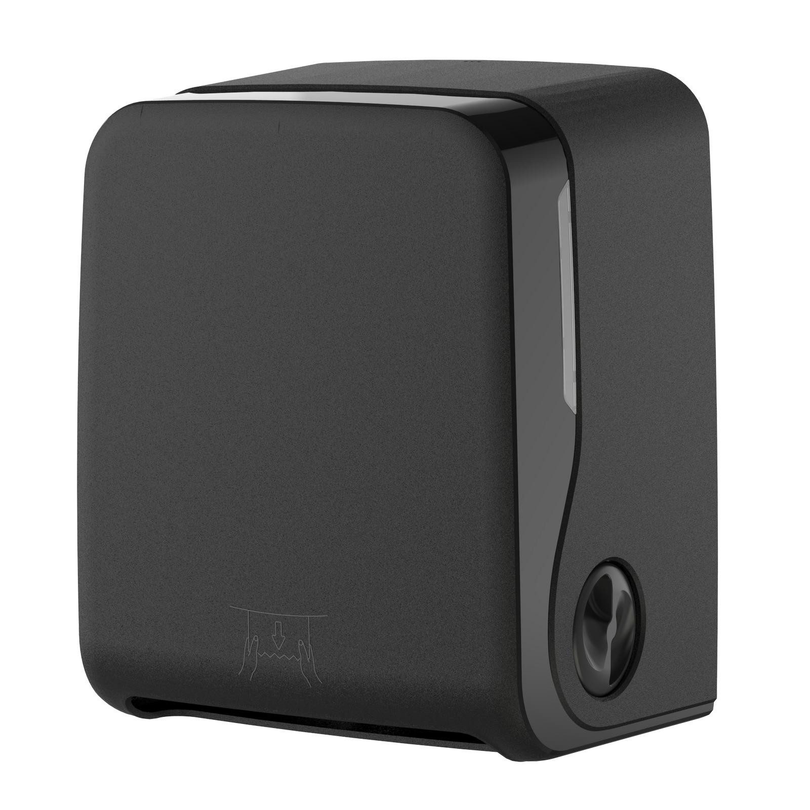 Hypafol Papierhandtuch Autocut Handtuchrollenspender, Schwarz o Weiß, Optional mit Rollen