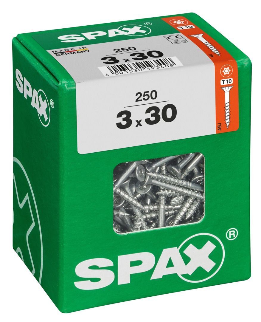 x 250 30 Spax 10 3.0 SPAX - Universalschrauben mm TX Holzbauschraube