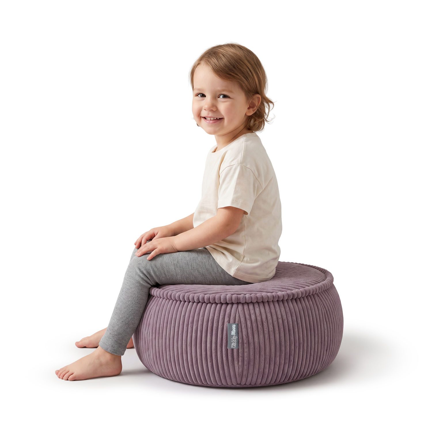 KiddyMoon Sitzkissen KM-PF-DONUT-M, Kinderpouf aus Schaumstoff