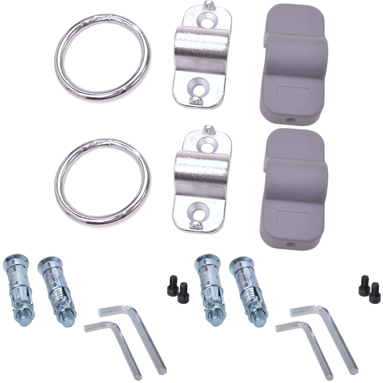 Diedrich Filmer GmbH Wandanker 2x Set Wandanker Bodenanker für Fahrrad Roller etc, (Set, 2x Komplett-Set), eBike Sicherheitsanker Kettenanker Boden Wand Anker Befestigungsanker