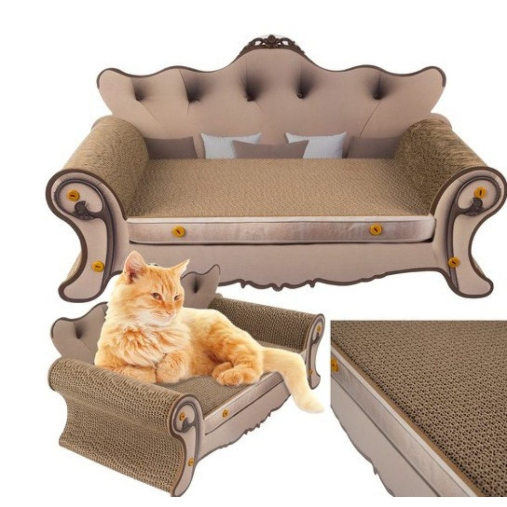 Purlov Kratzbaum Kratzbaum Katzensofa, Bett und Kratzbaum in einem, elegant günstig online kaufen