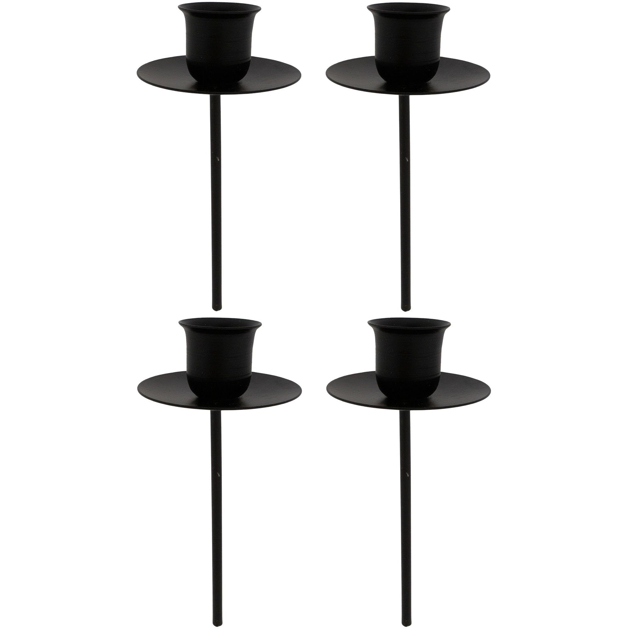 Annastore Kerzenhalter 4 x aus Metall mit Pick für Adventskranz (Adventsker günstig online kaufen
