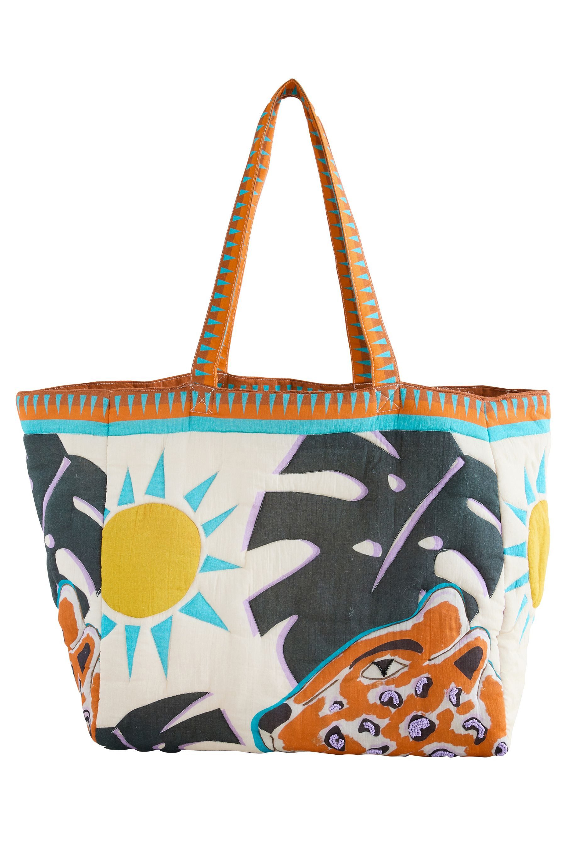 Schultertasche Gemusterter Schultertasche aus 100 % Baumwolle