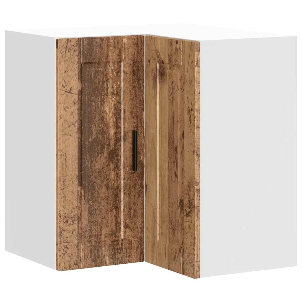 vidaXL Hängeschrank 57 x 57 x 60 cm Küchenschrank Hängeschrank Eckschrank Porto Altholz-Op