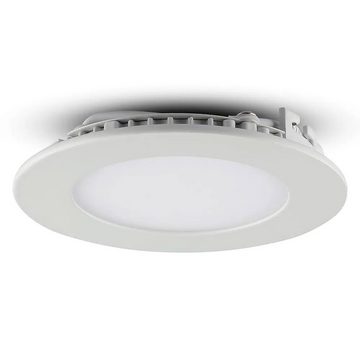 etc-shop LED Deckenleuchte, LED-Leuchtmittel fest verbaut, Neutralweiß, LED Einbaustrahler flach LED Einbaupanel rund Einbau Deckenstrahler