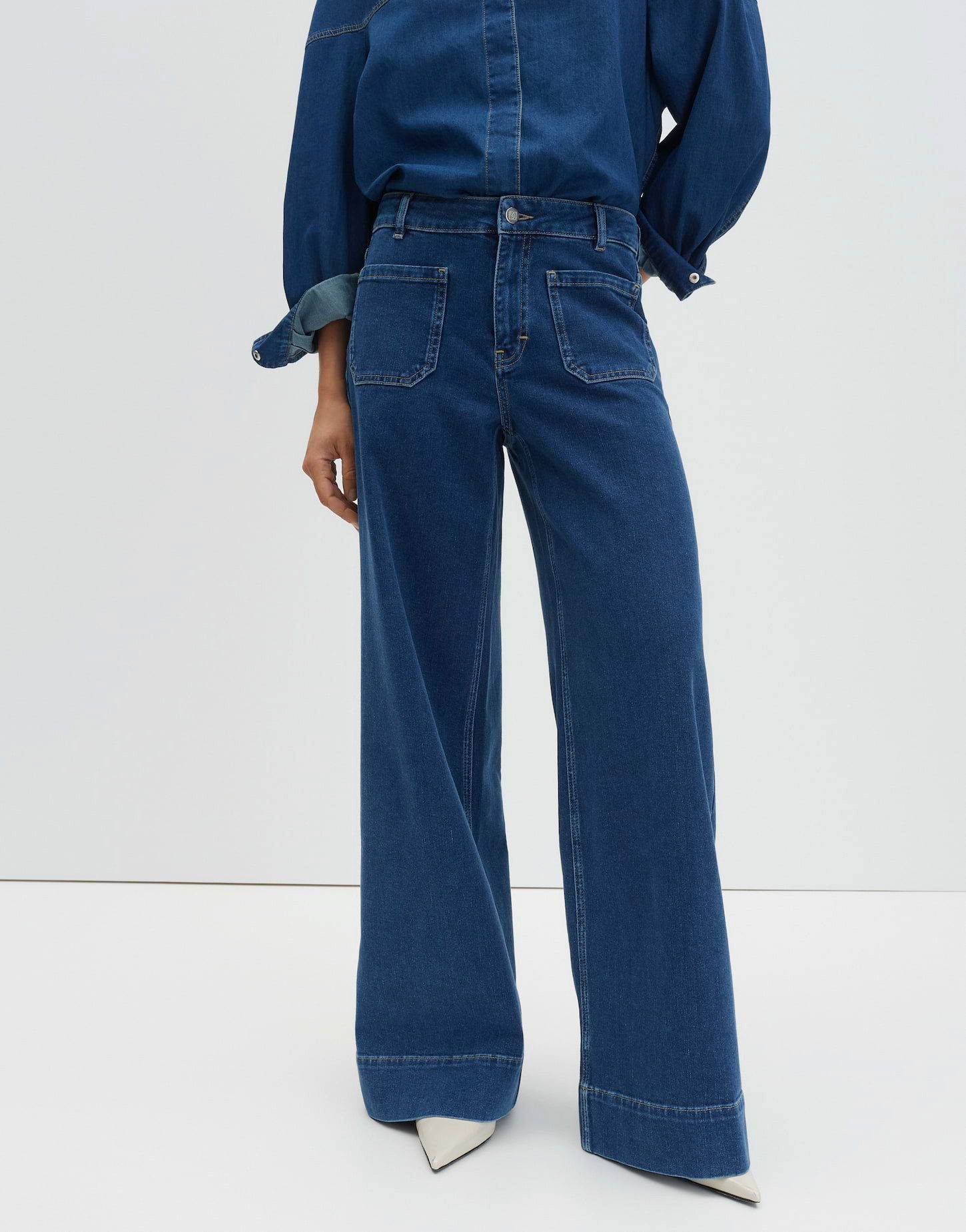 Palazzohose CELLMA FRENCH aus BCI Cotton Mix Mid Rise